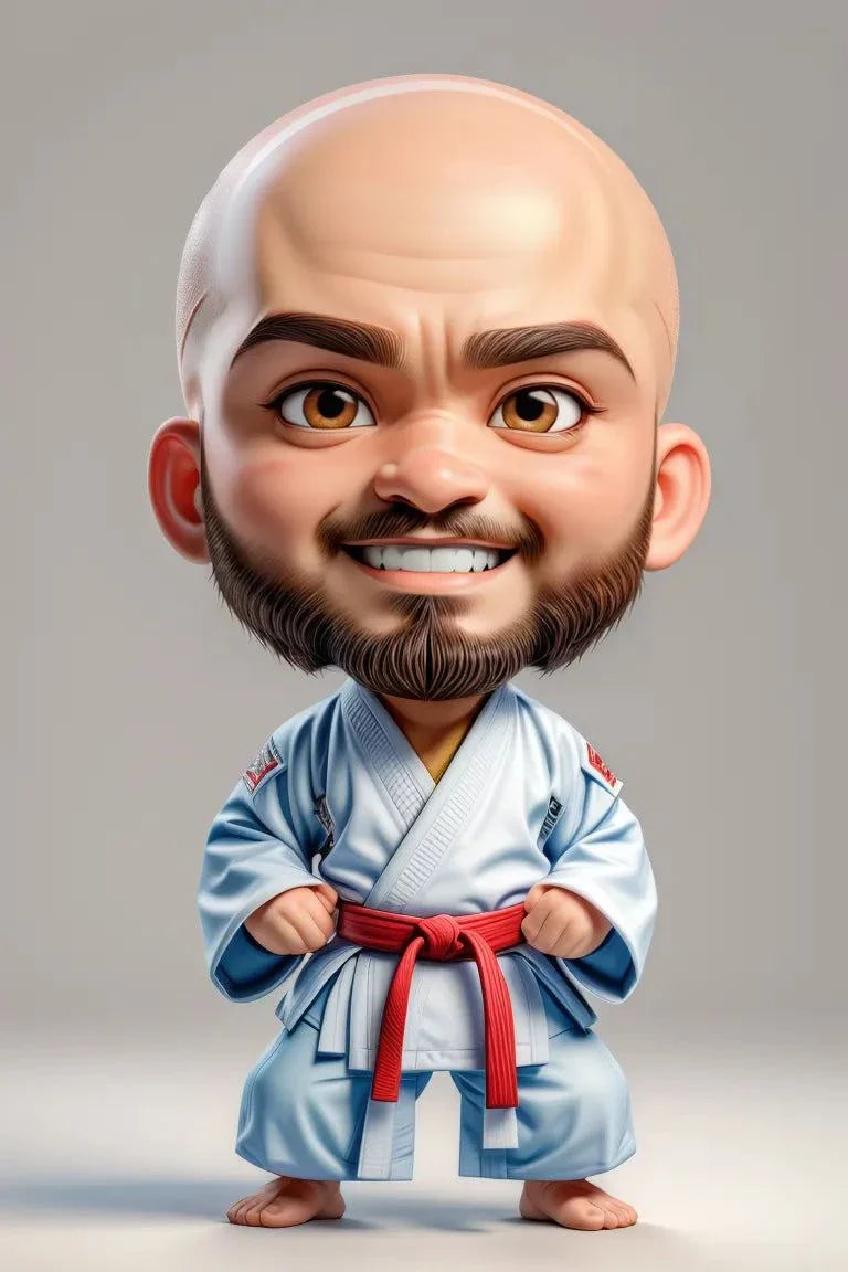 Custom A.I. Art featuring a stylized character in martial arts attire.