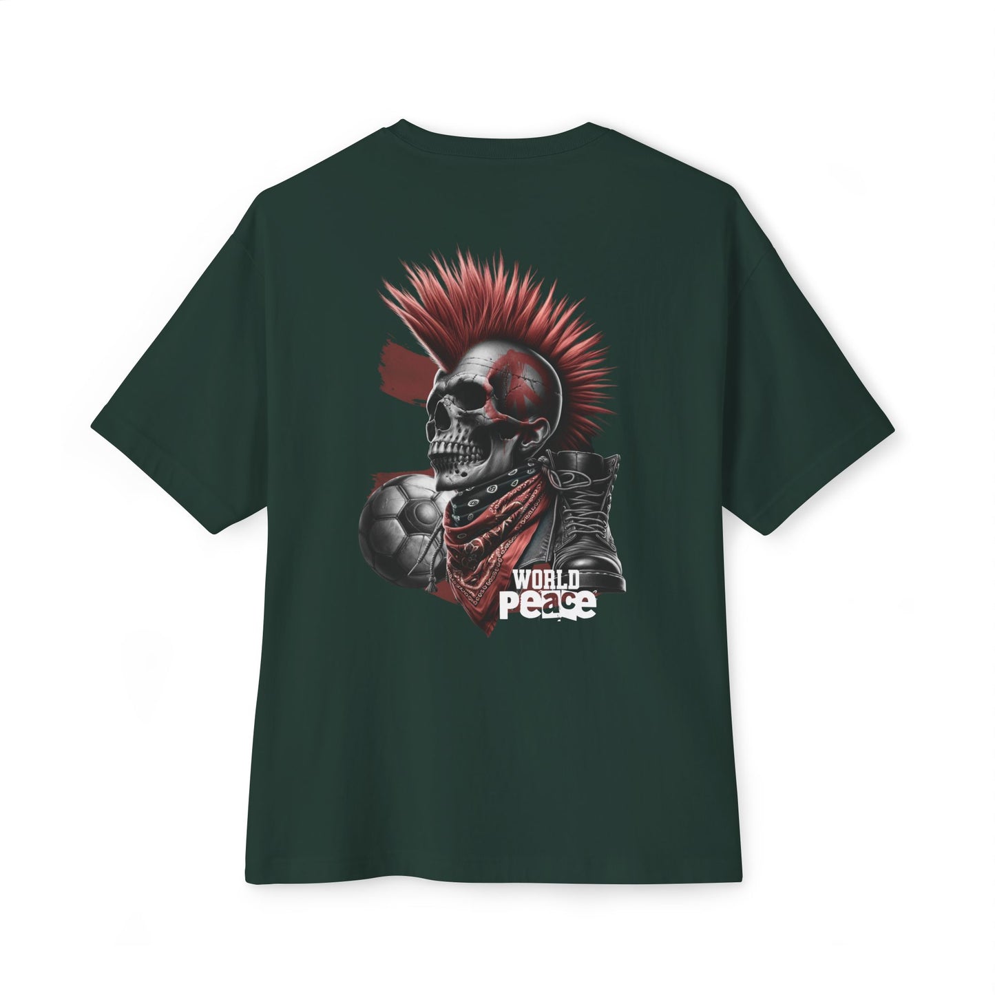 F&BPD - World Peace Oversized Tee – Hope & Unity Statement Shirt