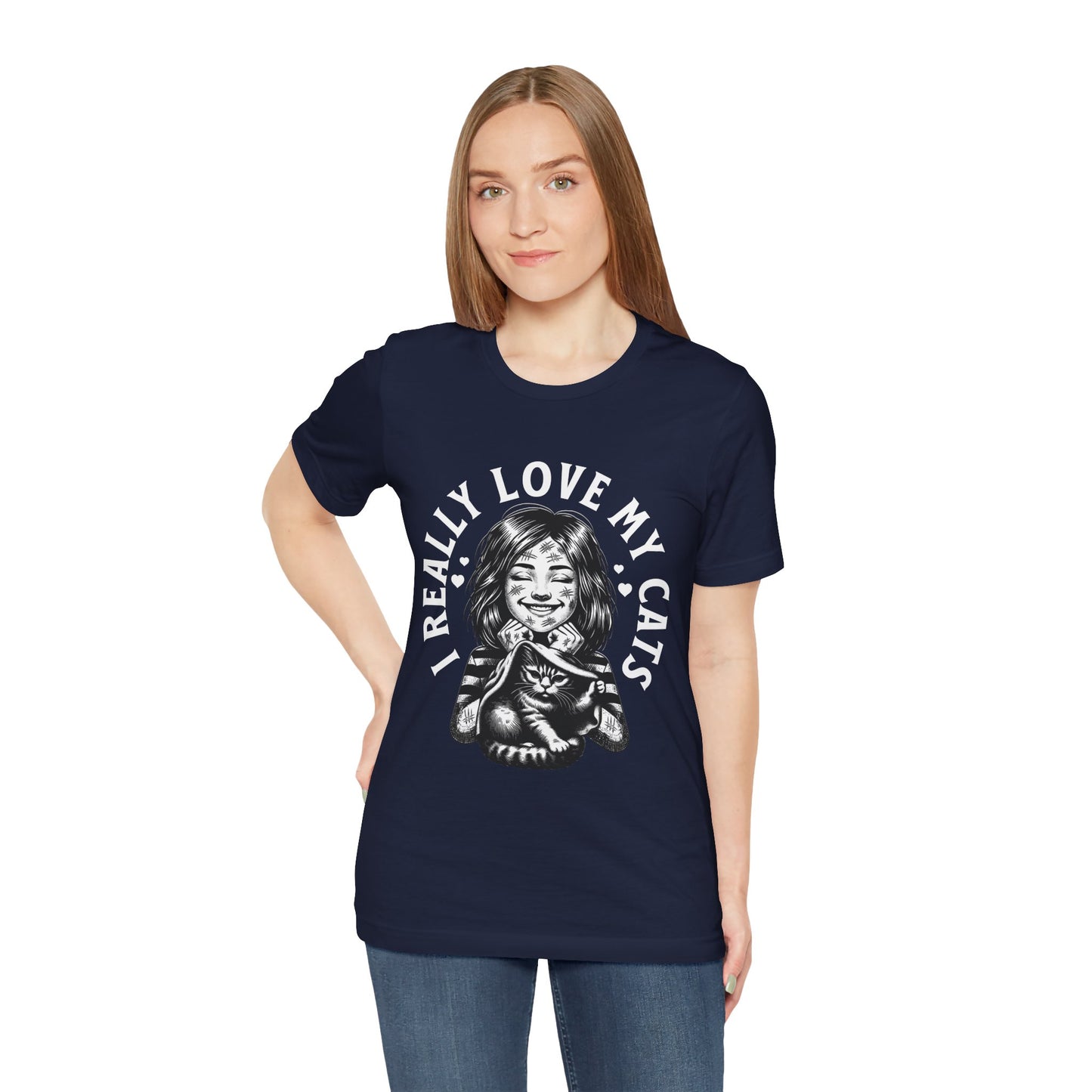 I Really Love My Cats T-Shirt | Cute Cat Lover Unisex Tee - FPD