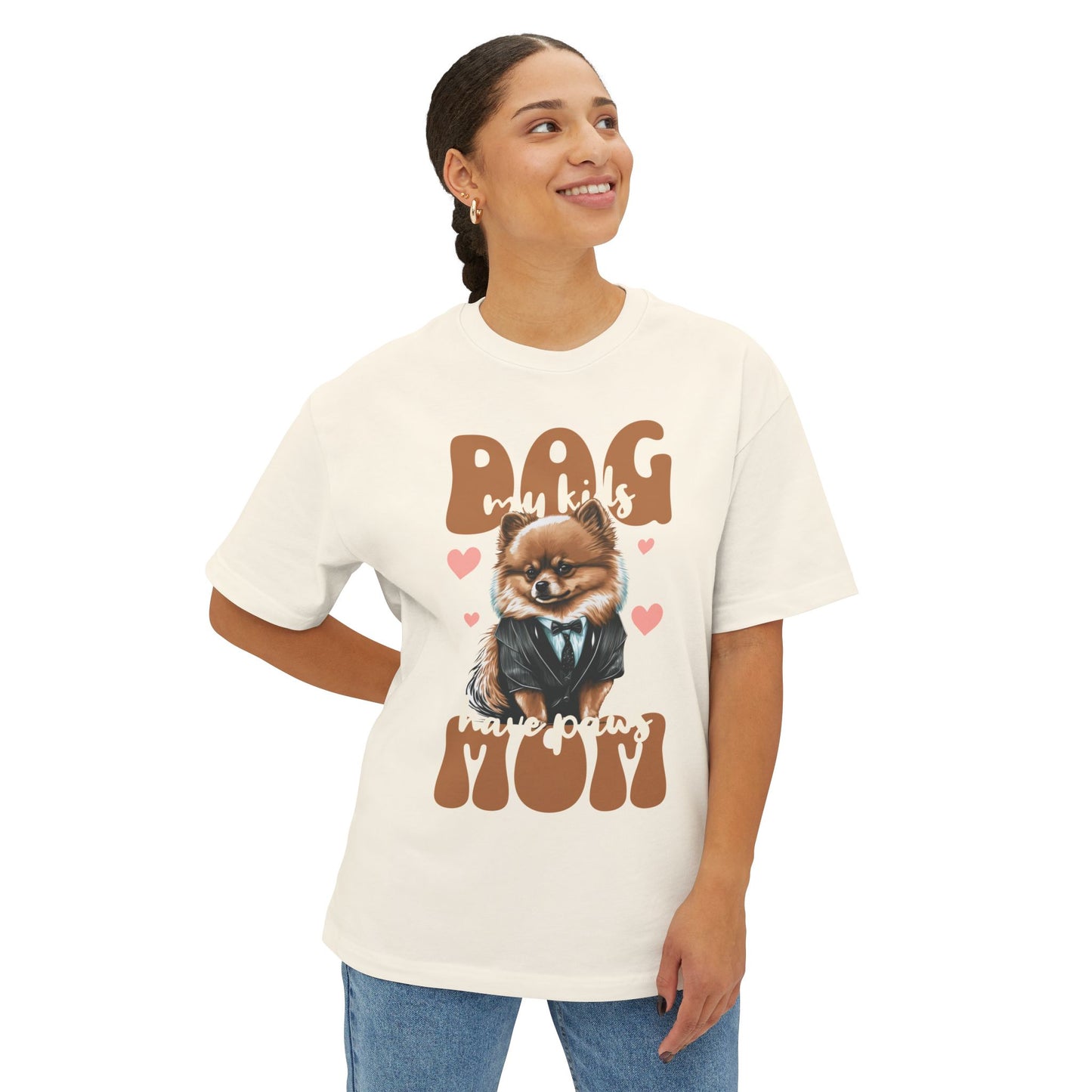 Oversized Dog Mom T-Shirt | Cute & Comfy Pet Lover Tee - FPD