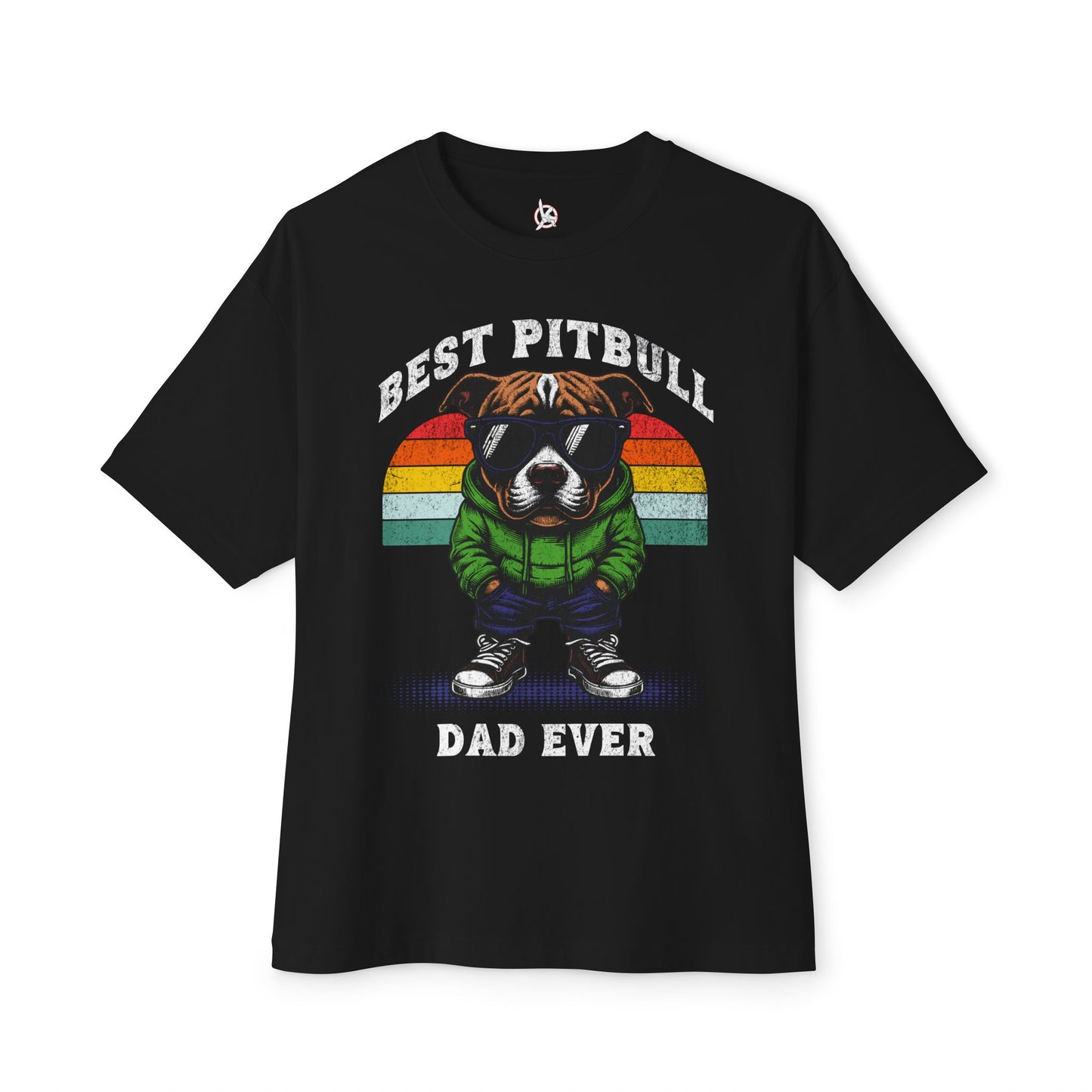 FPD - Best Pitbull Dad Oversized Tee – Dog Lover Streetwear