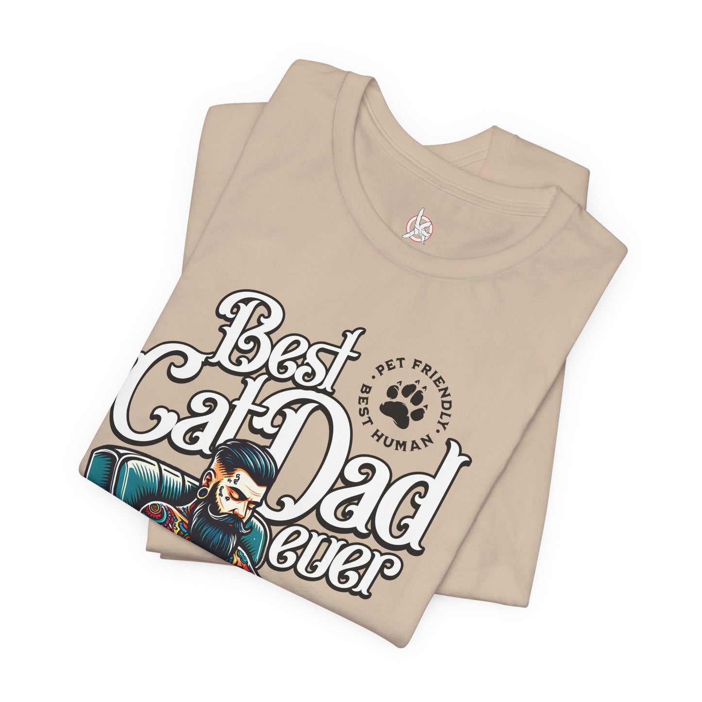 Best Cat Dad Ever Unisex T-Shirt – Perfect Gift for Cat Lovers - FPD