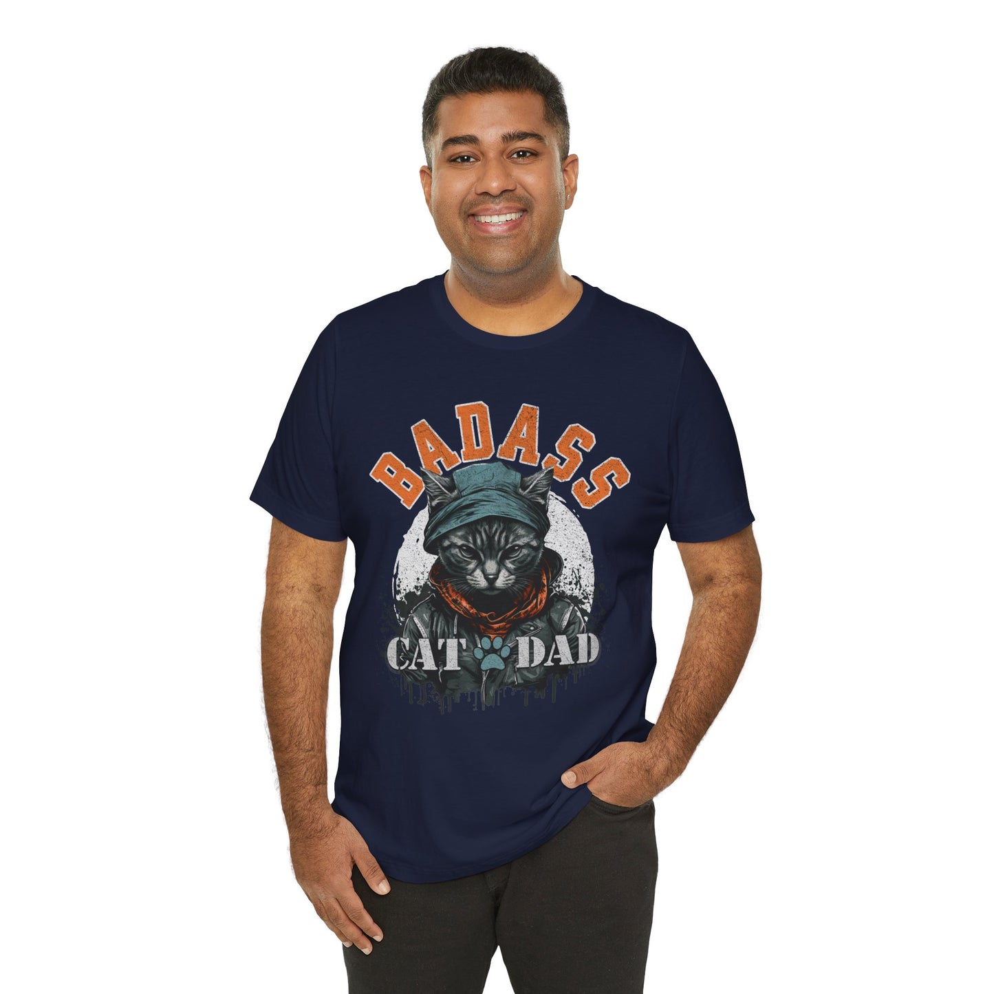 Badass Cat Dad Unisex T-Shirt – Funny Cat Lover Tee for Proud Pet Owners - FPD