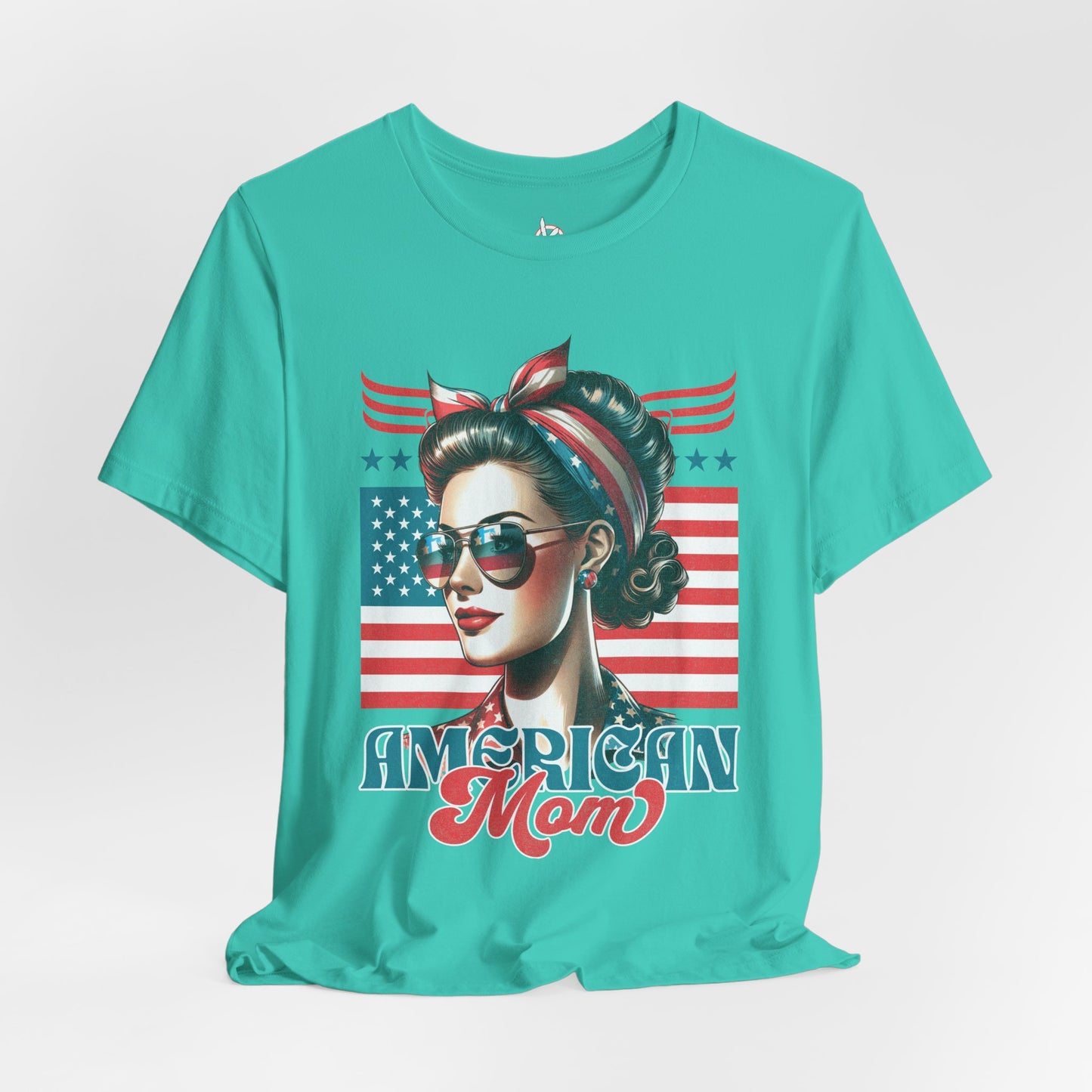 American Mom T-Shirt – Patriotic Tee for Moms