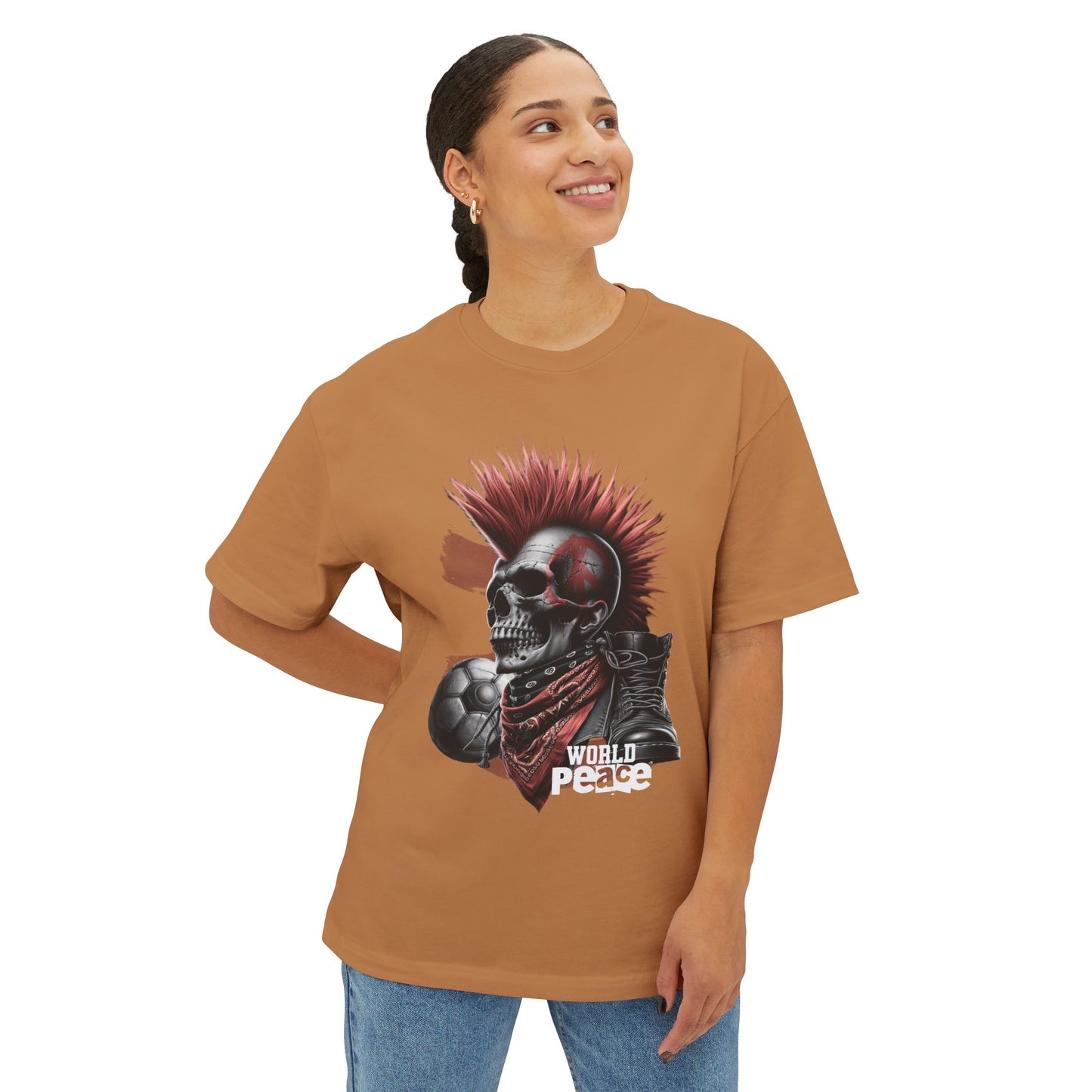 FPD - World Peace Oversized Tee — Dreamer & Peacemaker Statement Shirt