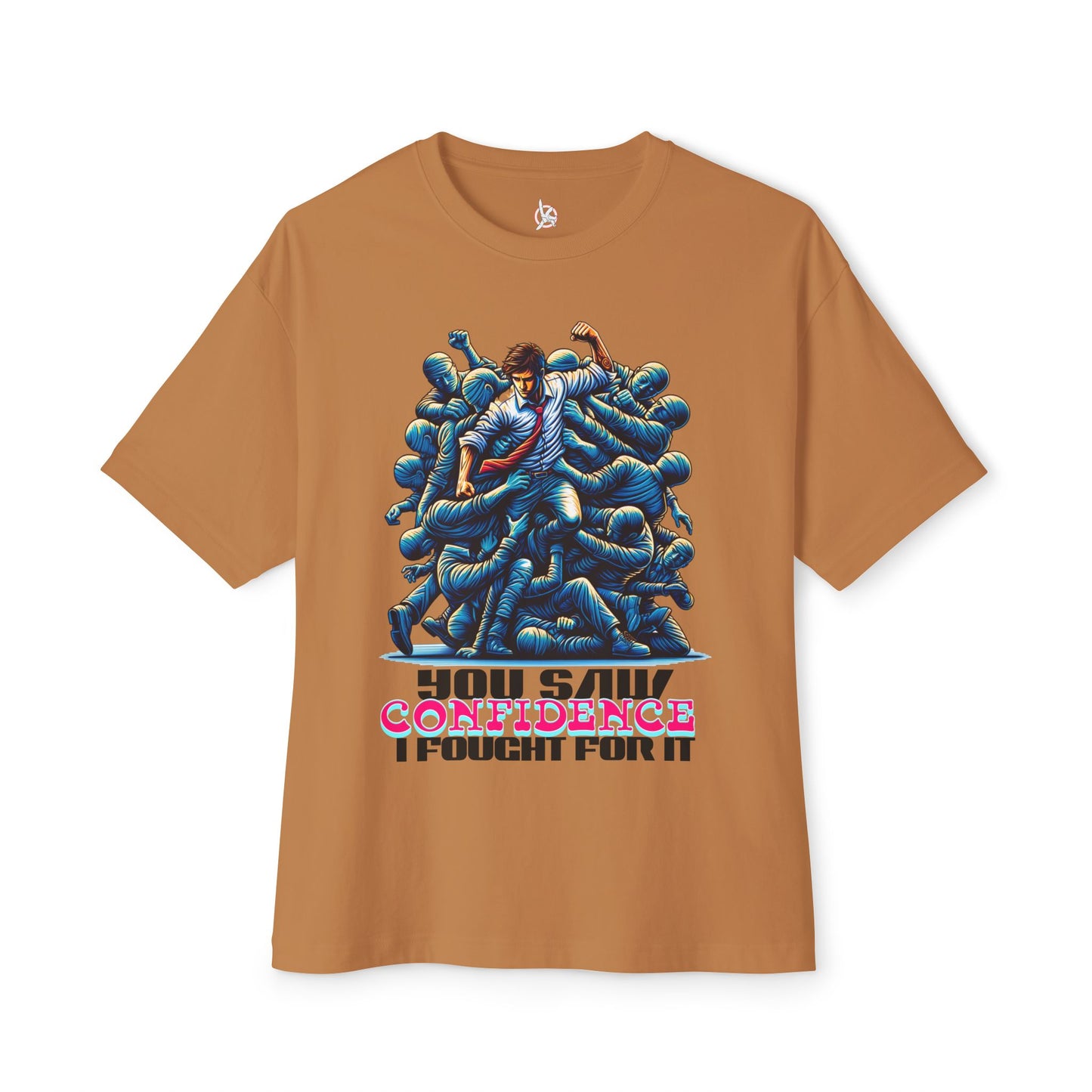 FPD - I Fought for Confidence Oversized Tee – Empowerment Statement Shirt