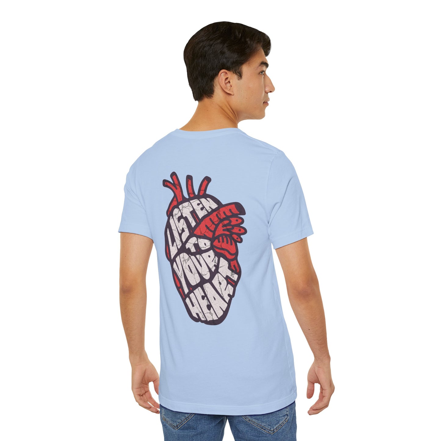 F&BPD - Unisex T-shirt - Listen to Your Heart Tee – Intuition & Emotion Statement Shirt