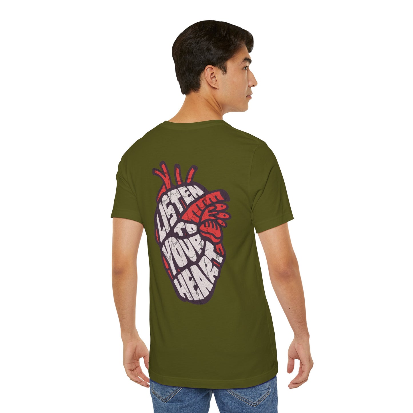 F&BPD - Unisex T-shirt - Listen to Your Heart Tee – Intuition & Emotion Statement Shirt