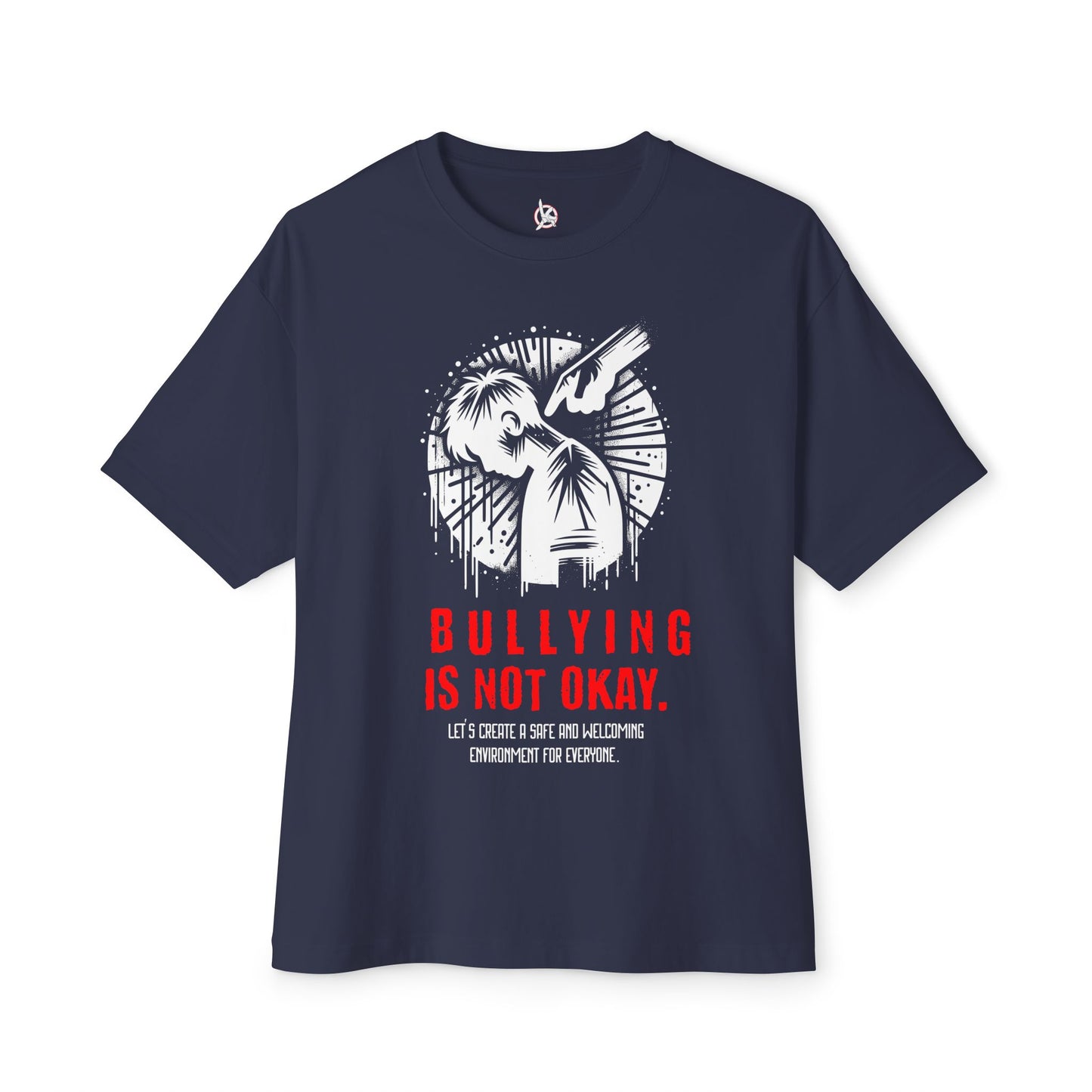 FPD - Bullying Is Not Okay Oversized Tee — Anti-Bullying Statement Shirt
