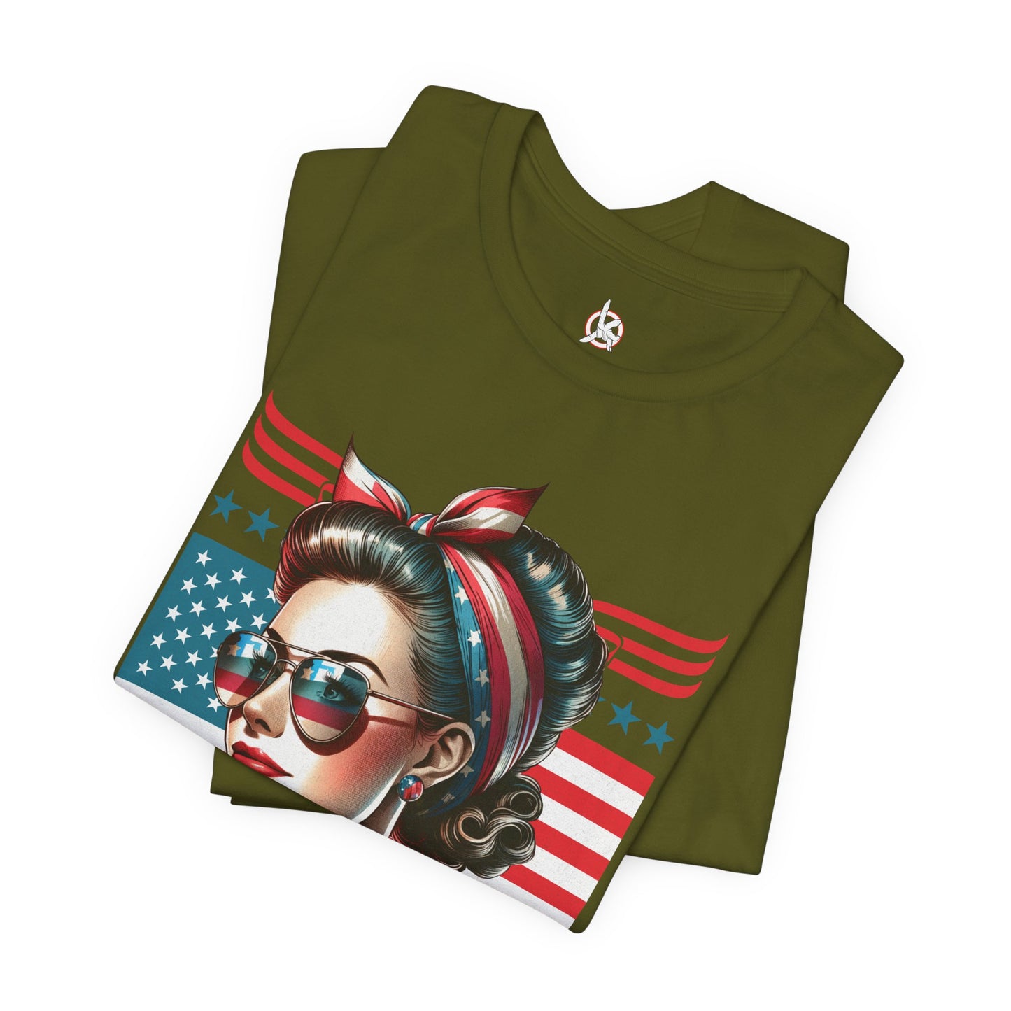 American Mom T-Shirt – Patriotic Tee for Moms