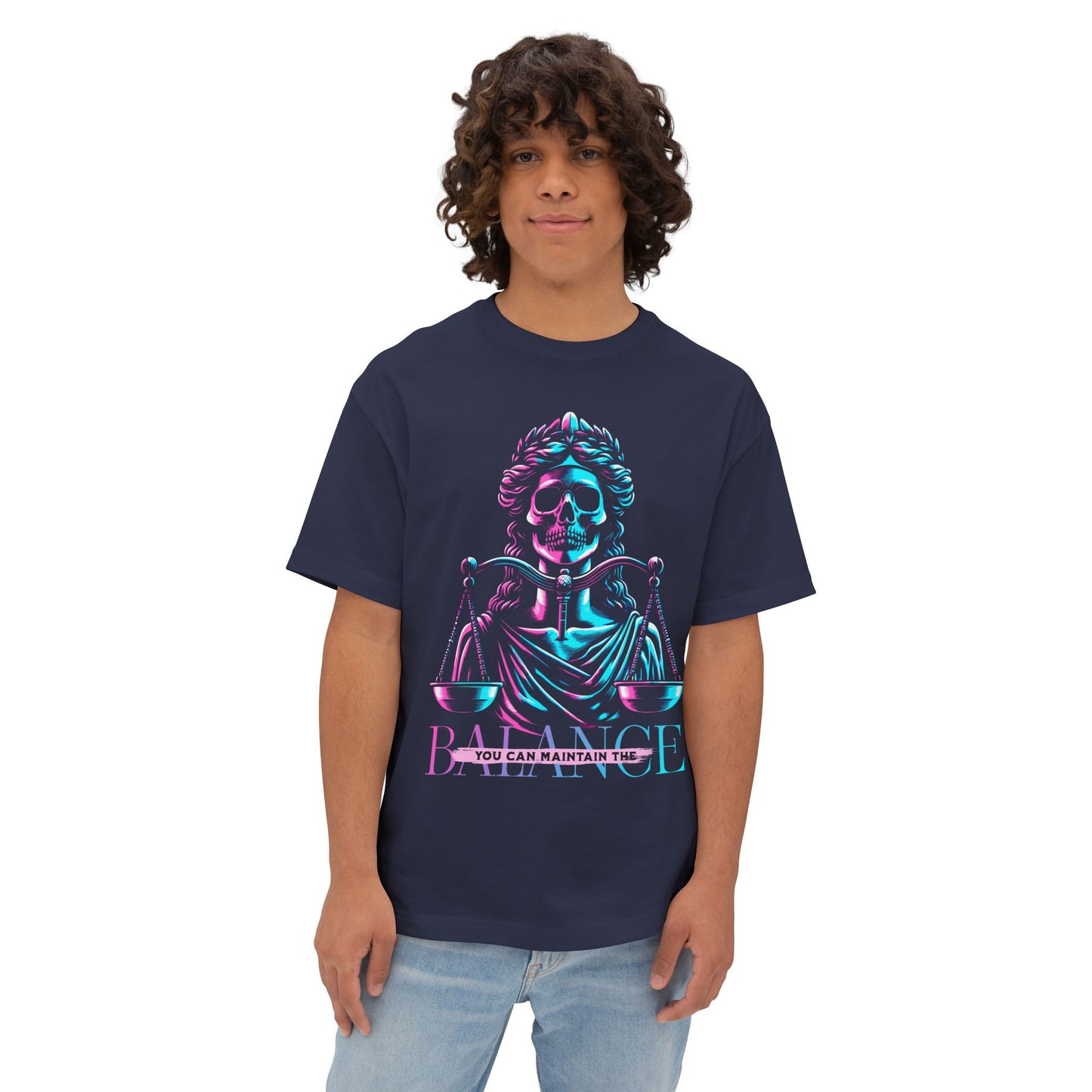FPD - Maintain the Balance Oversized Tee – Wellness & Mindfulness Shirt