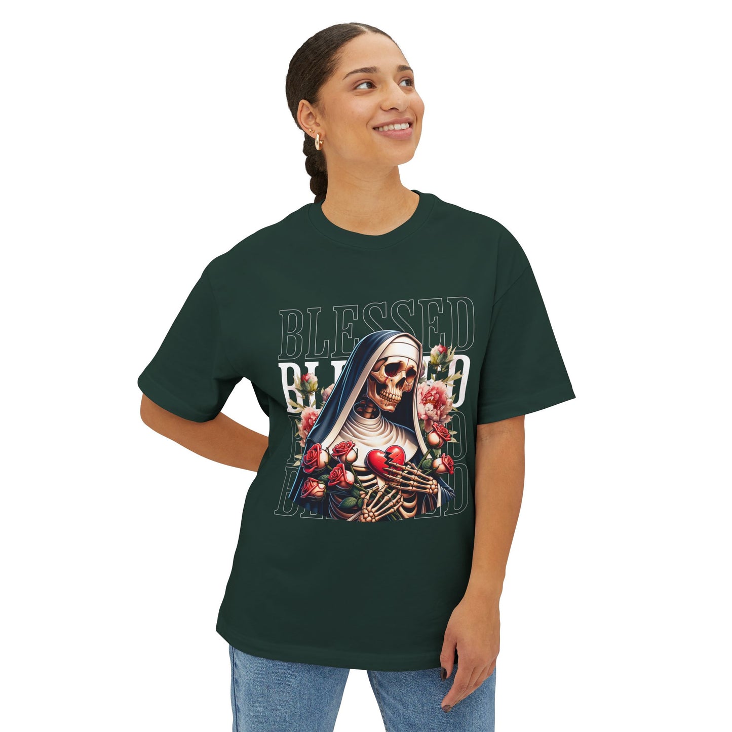 FPD - Blessed Oversized Tee – Minimalist Faith & Gratitude Shirt