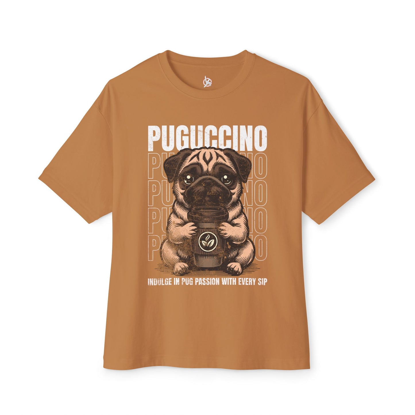FPD - Puguccino Oversized Tee – Coffee & Pug Lover Streetwear