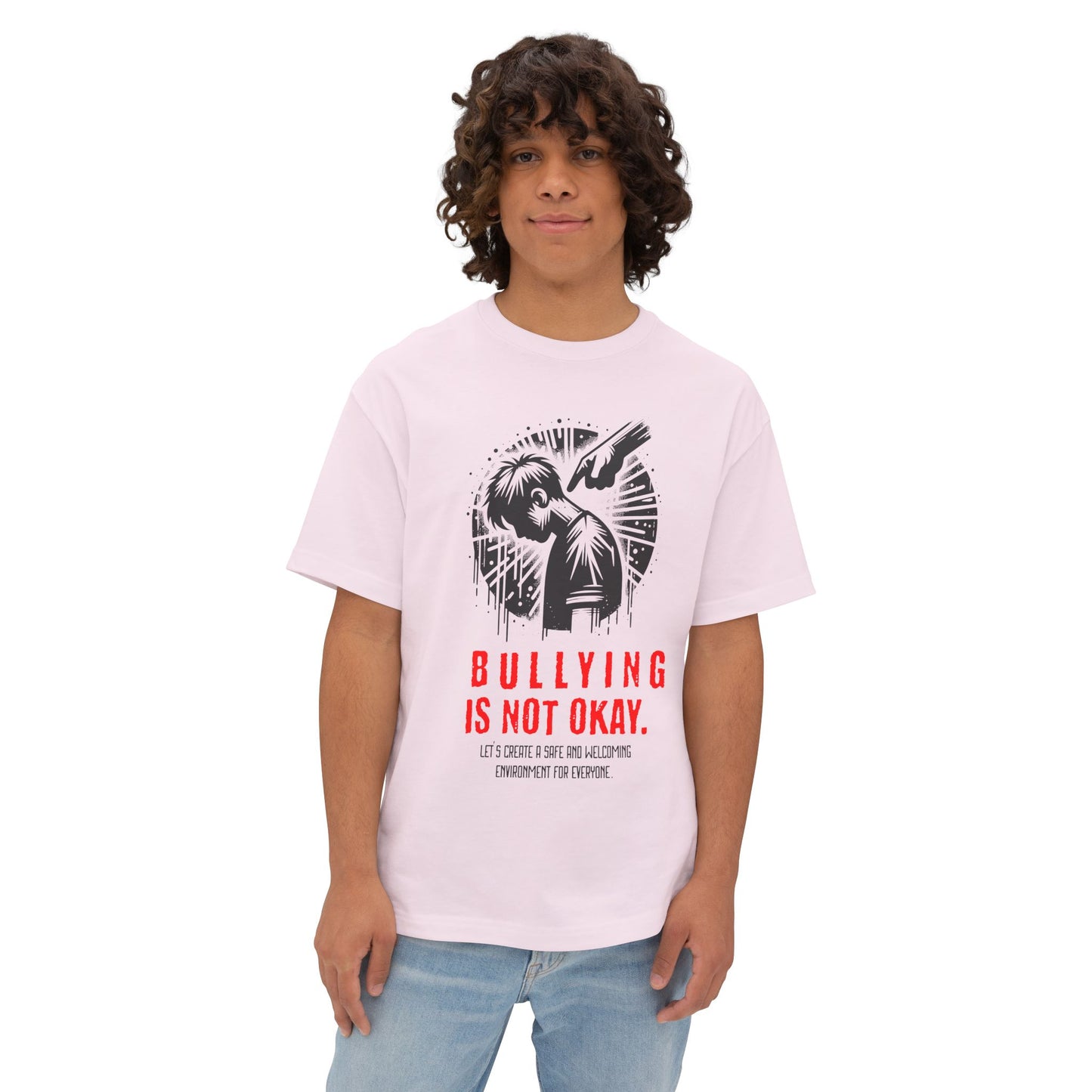 FPD - Bullying Is Not Okay Oversized Tee — Anti-Bullying Statement Shirt