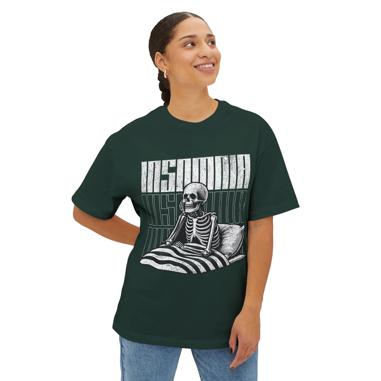 FPD - Insomnia Oversized Tee — Late Night Mind Battle Statement Shirt