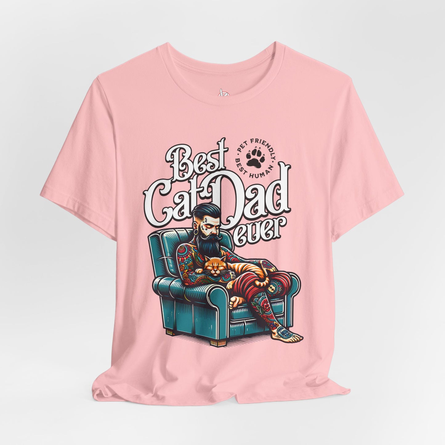 Best Cat Dad Ever Unisex T-Shirt – Perfect Gift for Cat Lovers - FPD