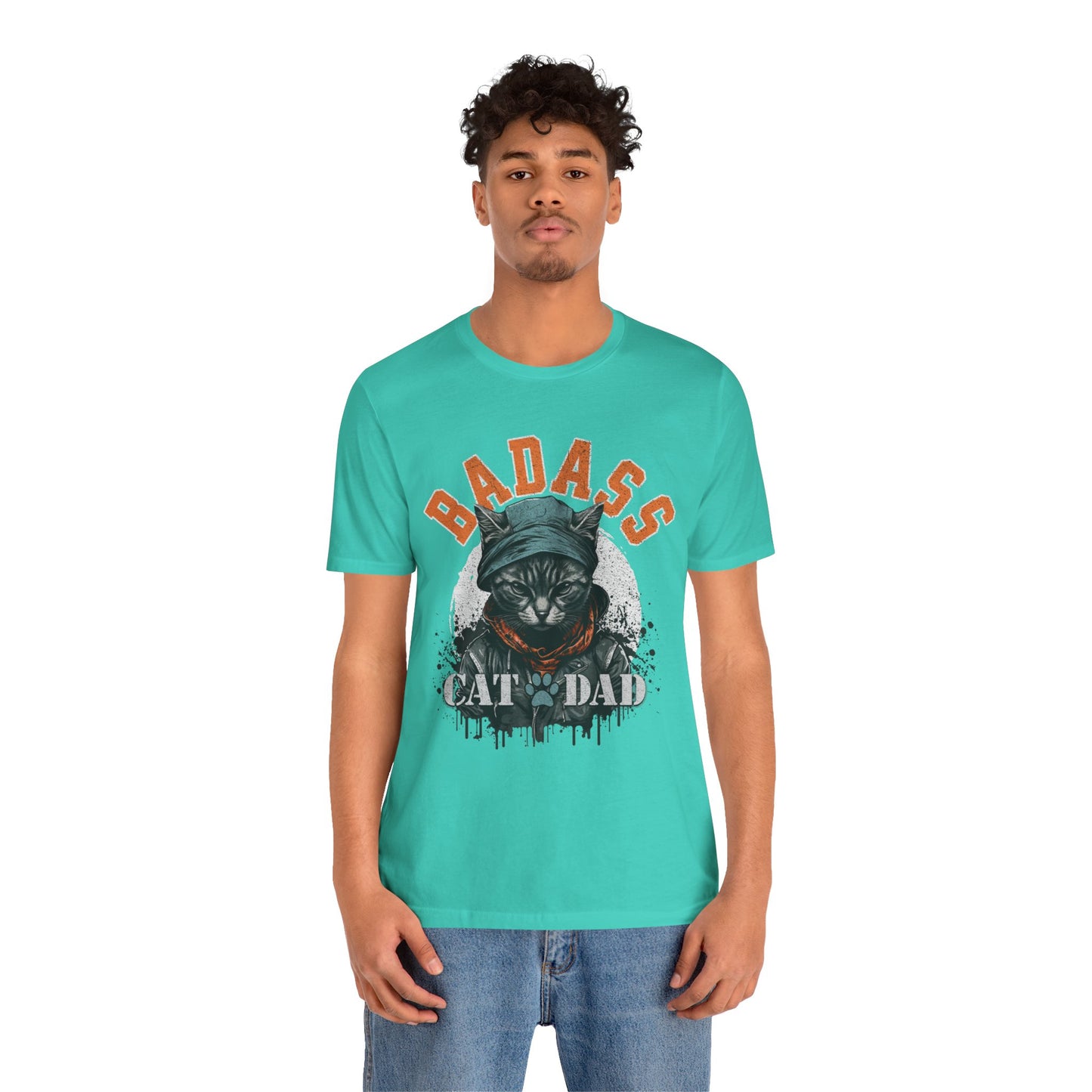Badass Cat Dad Unisex T-Shirt – Funny Cat Lover Tee for Proud Pet Owners - FPD