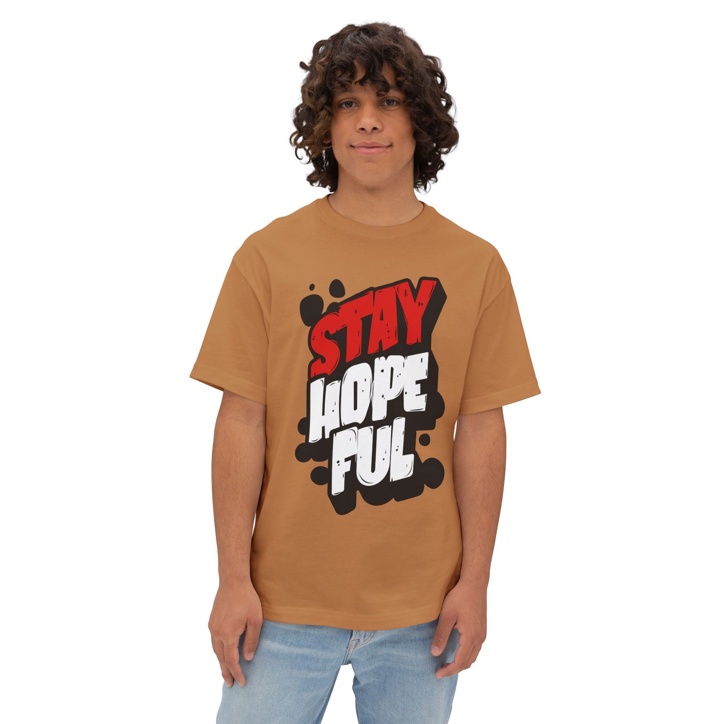 FPD - Stay Hopeful Oversized Tee — Light in Dark Times Statement Shirt