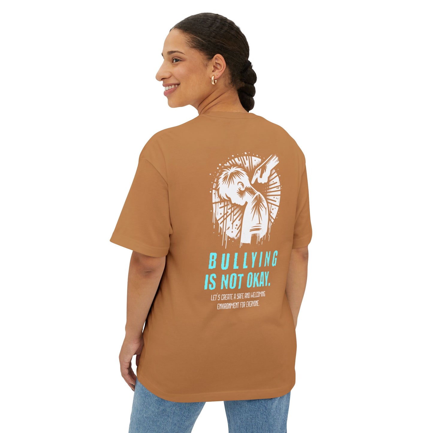 F&BPD - Bullying is NOT okay - Unisex Oversized T-shirt