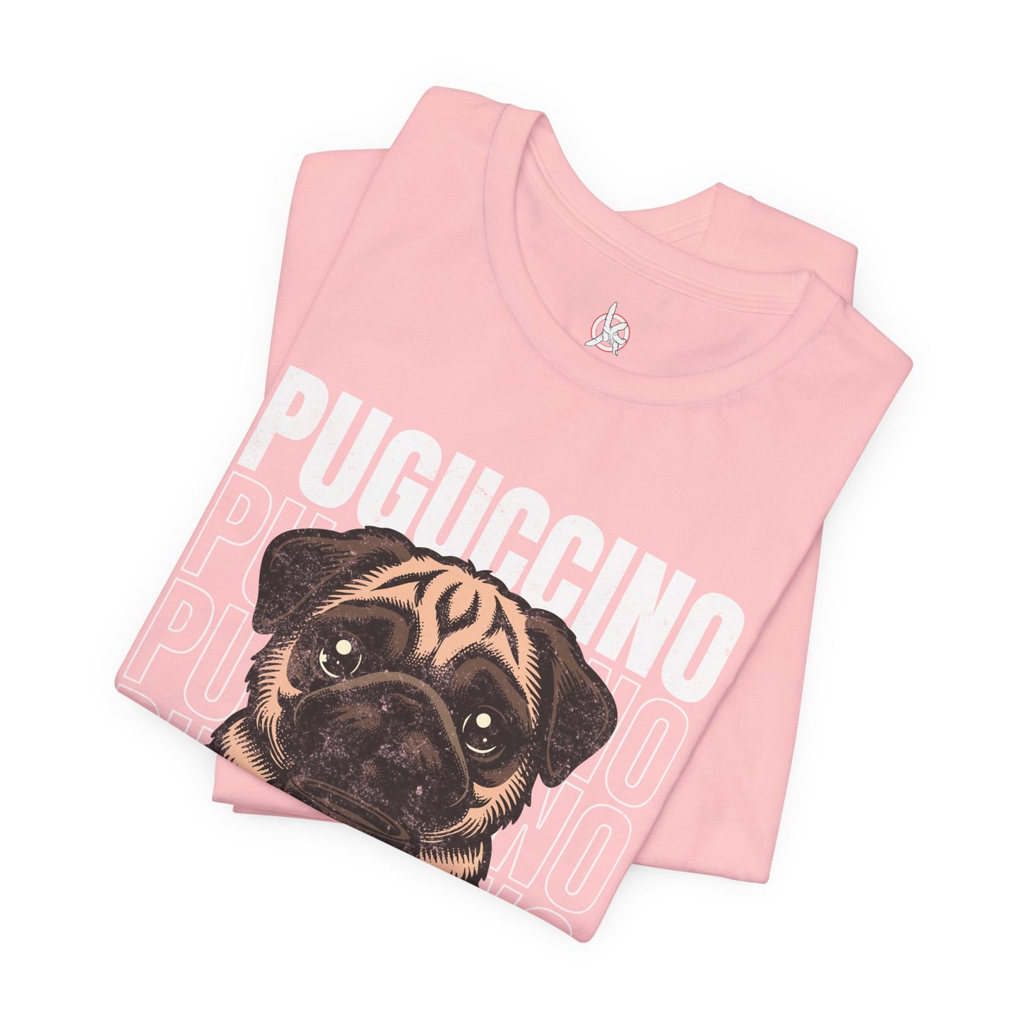 FPD - Unisex T-shirt - Puguccino Tee – Coffee & Pug Lover Statement Shirt