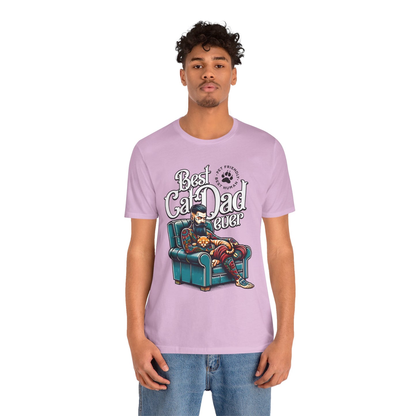 Best Cat Dad Ever Unisex T-Shirt – Perfect Gift for Cat Lovers - FPD