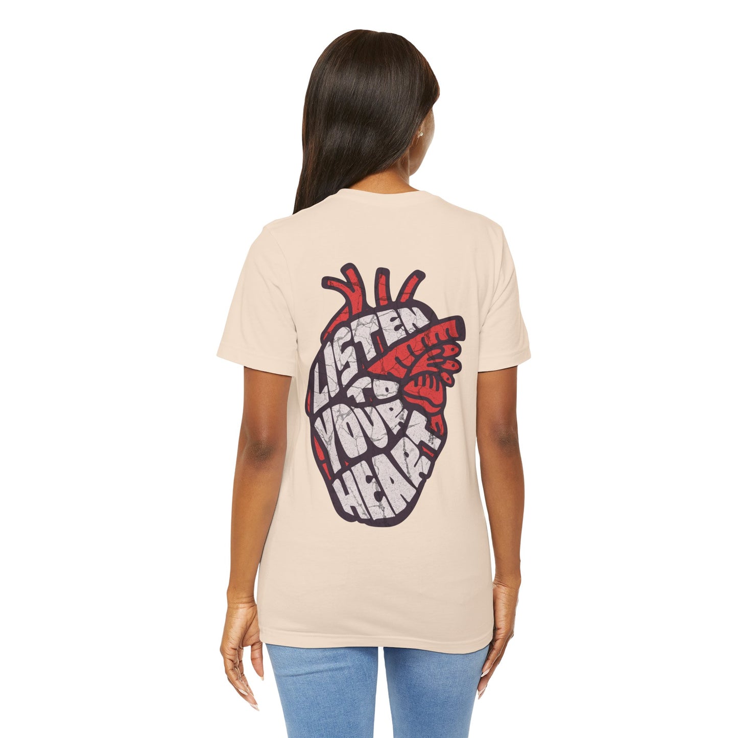 F&BPD - Unisex T-shirt - Listen to Your Heart Tee – Intuition & Emotion Statement Shirt