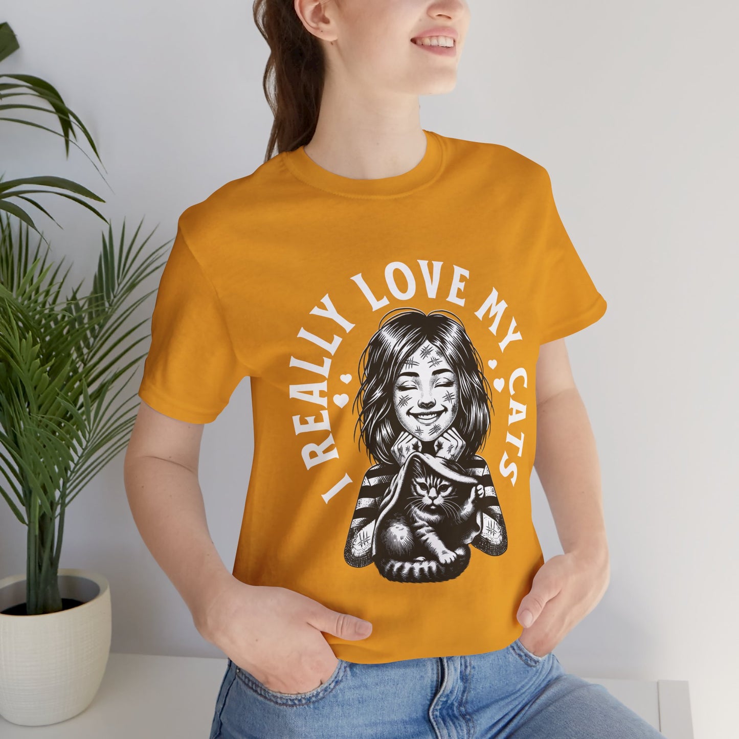 I Really Love My Cats T-Shirt | Cute Cat Lover Unisex Tee - FPD