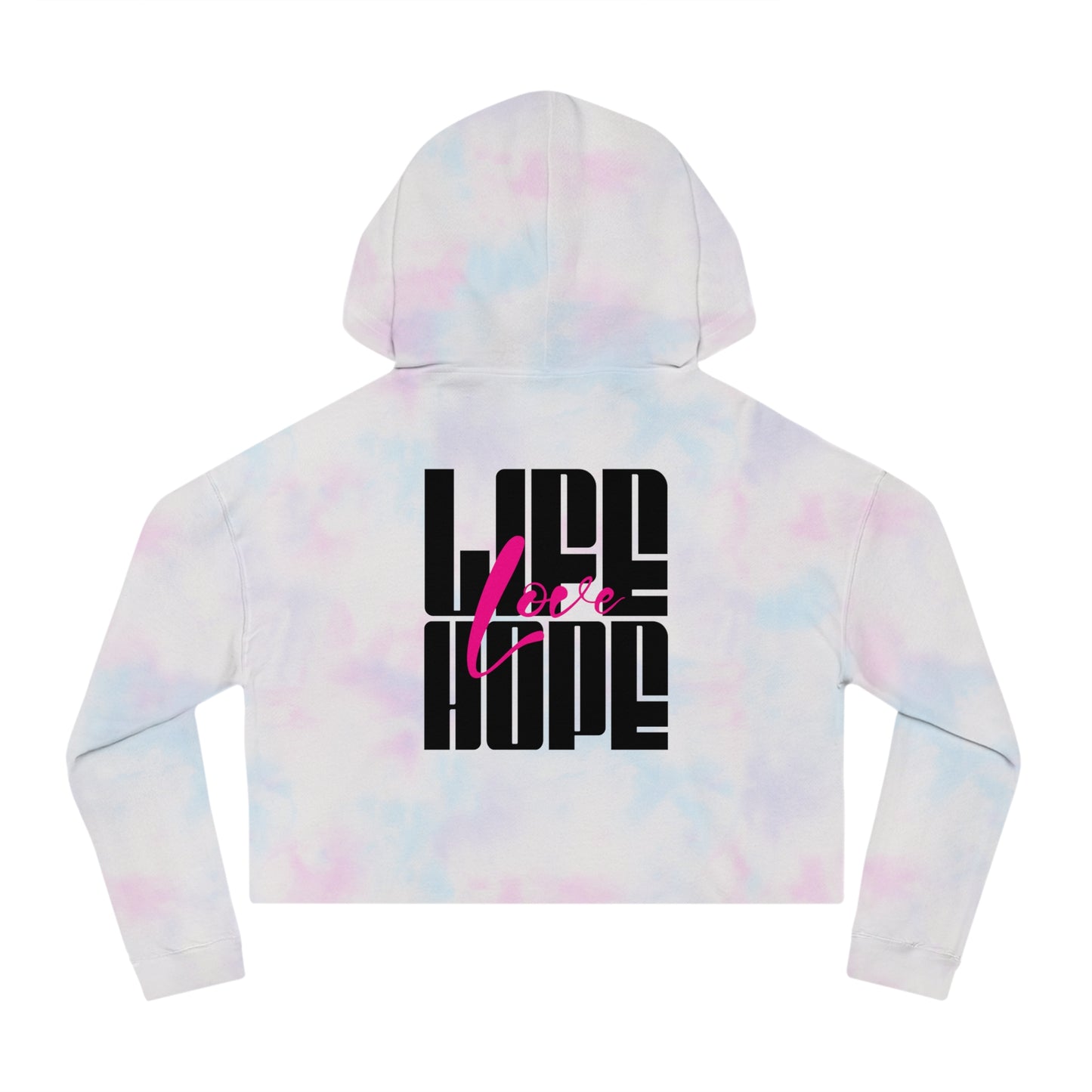 Love Life Hope - Love Life Hope Cropped Hoodie | Inspirational Streetwear