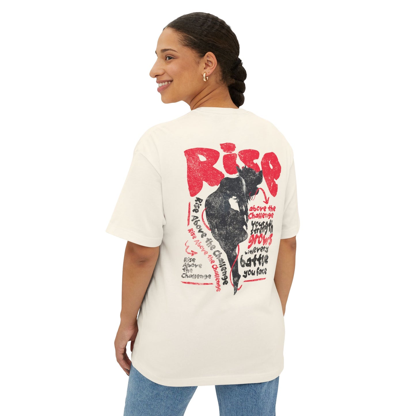 F&BPD - Rise Oversized Tee – Mental Armor & Empowerment Streetwear