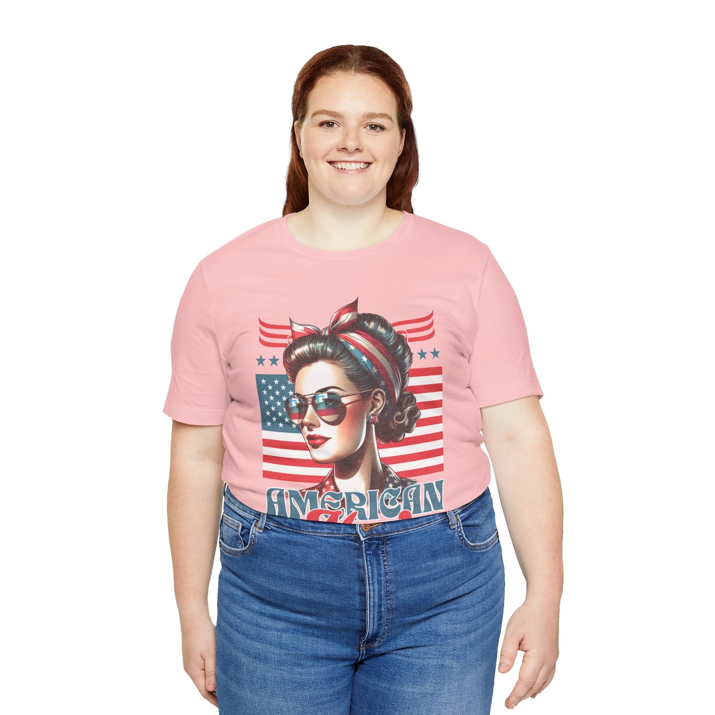 American Mom T-Shirt – Patriotic Tee for Moms
