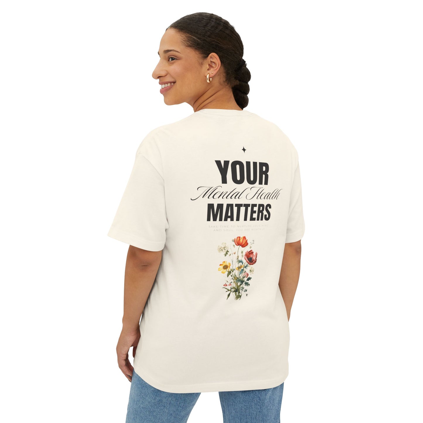 F&BPD - Your Mental Health Matters Oversized Tee – Awareness Statement Streetwear