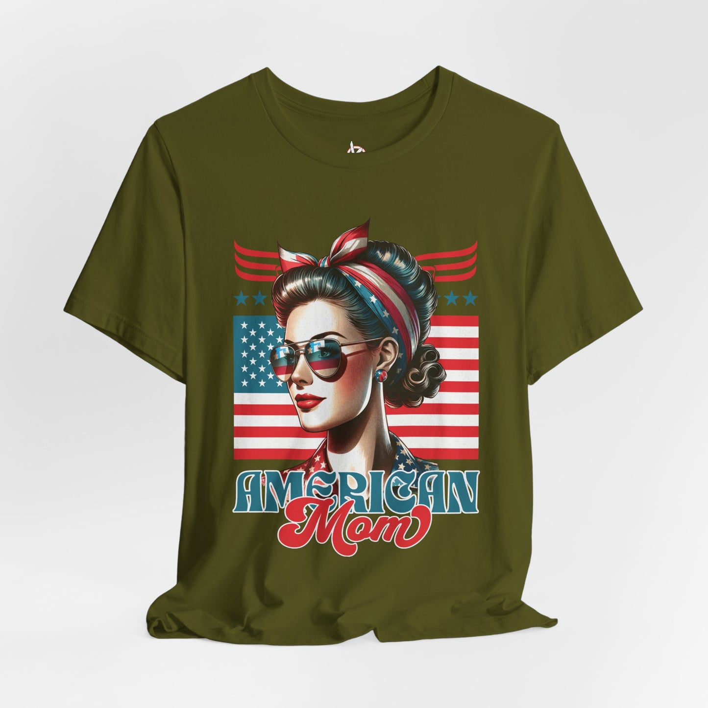 American Mom T-Shirt – Patriotic Tee for Moms