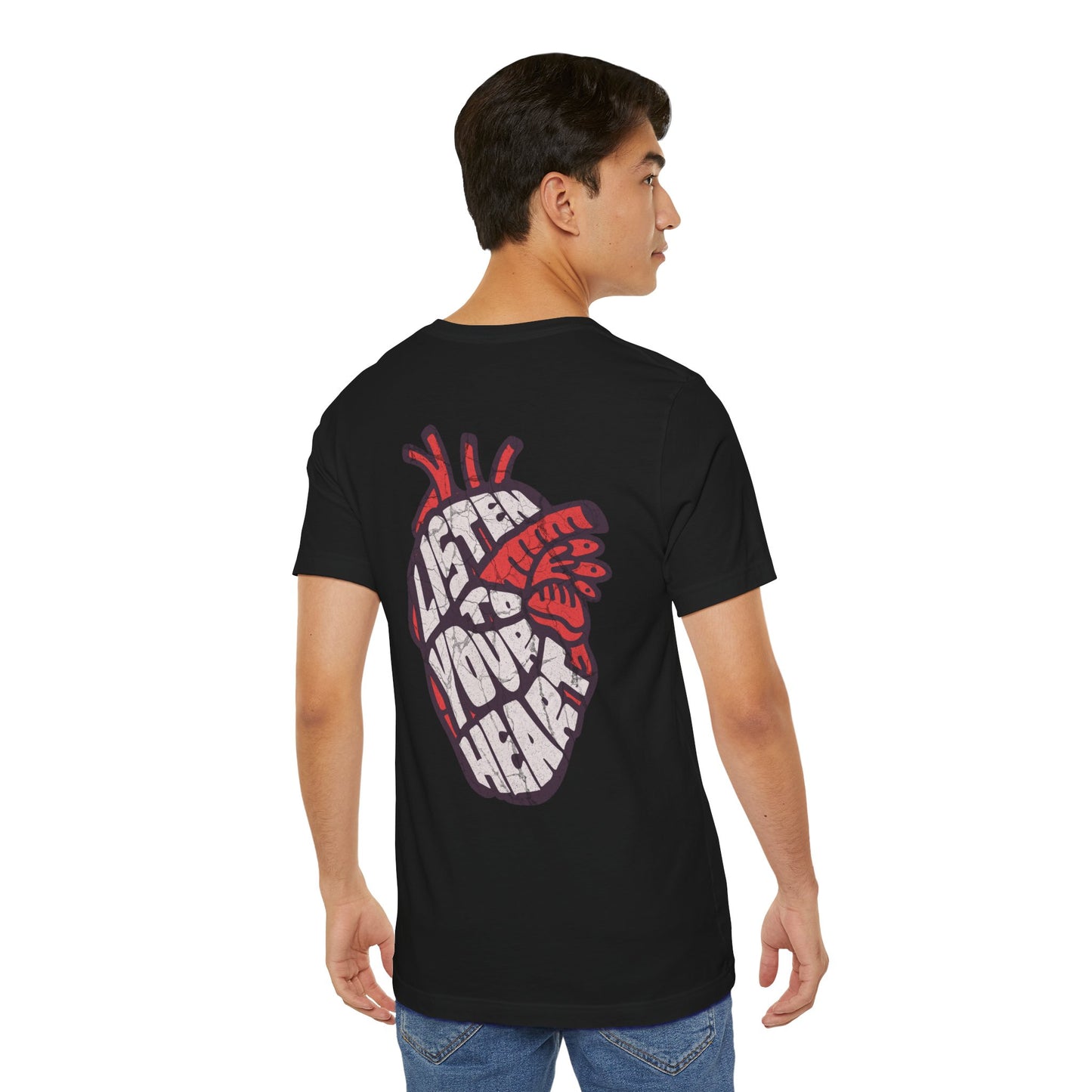 F&BPD - Unisex T-shirt - Listen to Your Heart Tee – Intuition & Emotion Statement Shirt