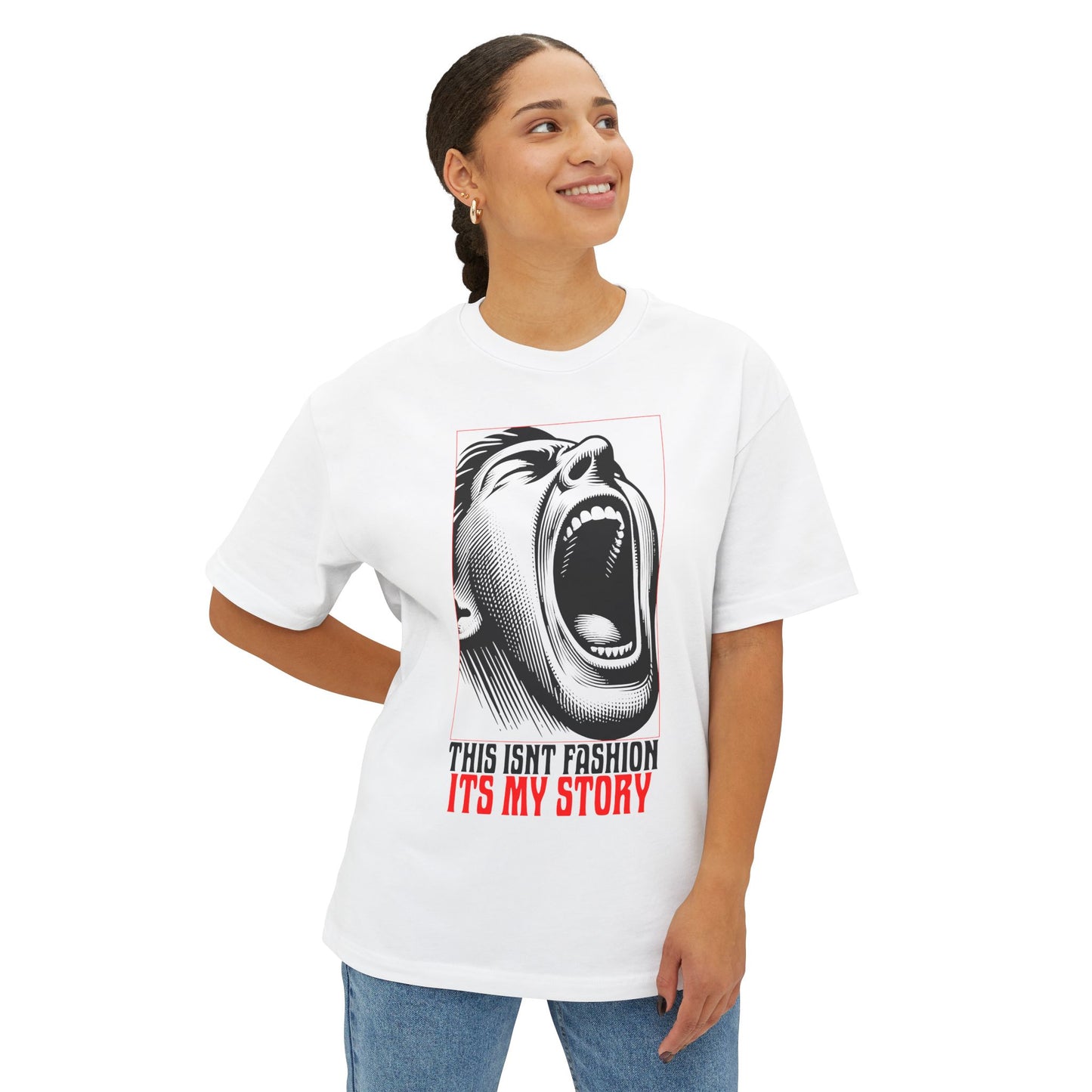 FPD - This Isn’t Fashion, It’s My Story Oversized Tee – Self-Expression Shirt