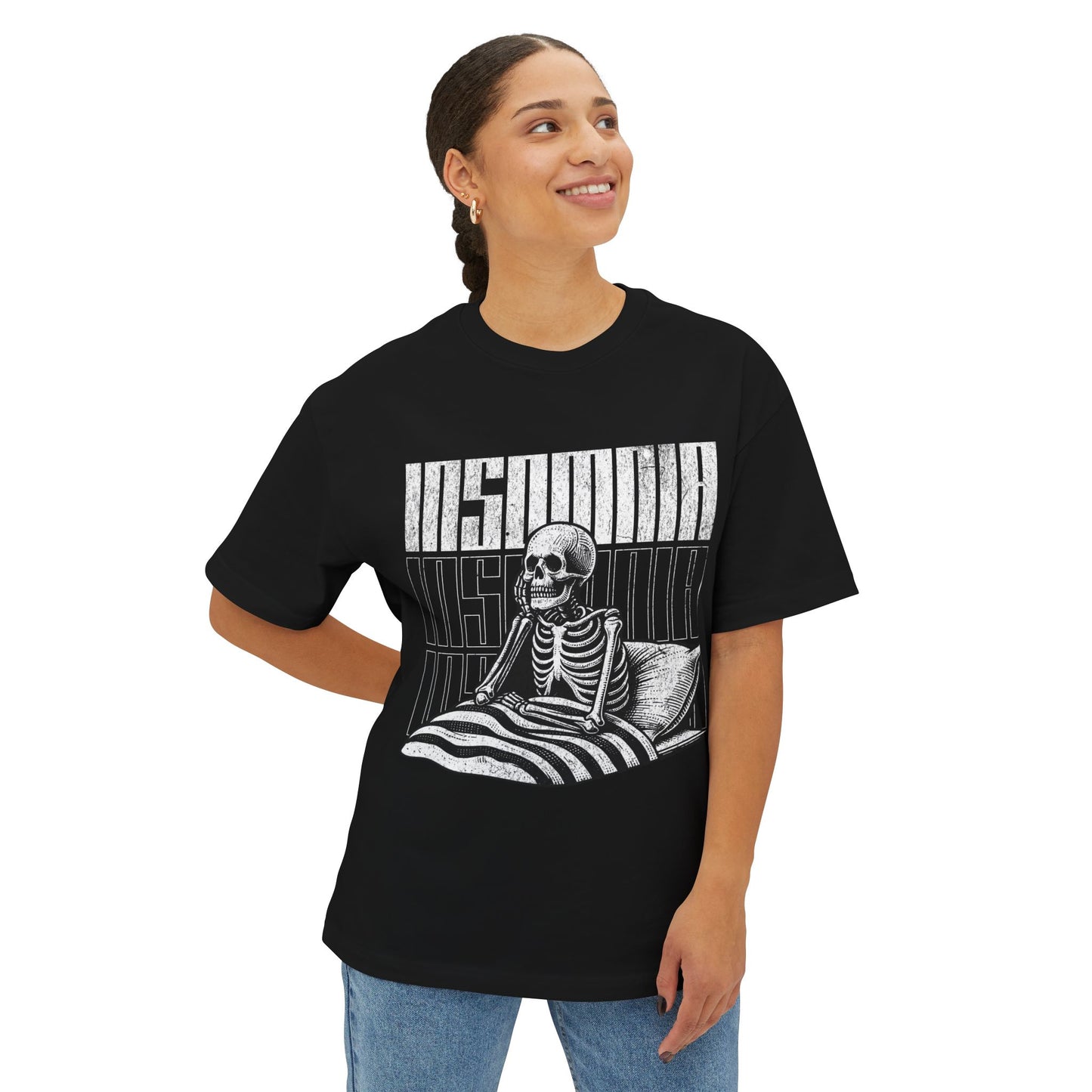 FPD - Insomnia Oversized Tee — Late Night Mind Battle Statement Shirt