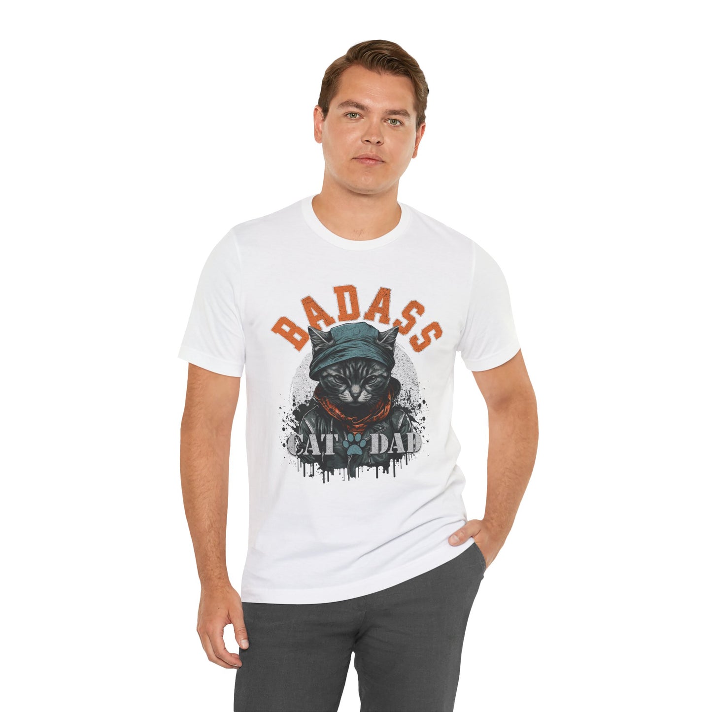 Badass Cat Dad Unisex T-Shirt – Funny Cat Lover Tee for Proud Pet Owners - FPD