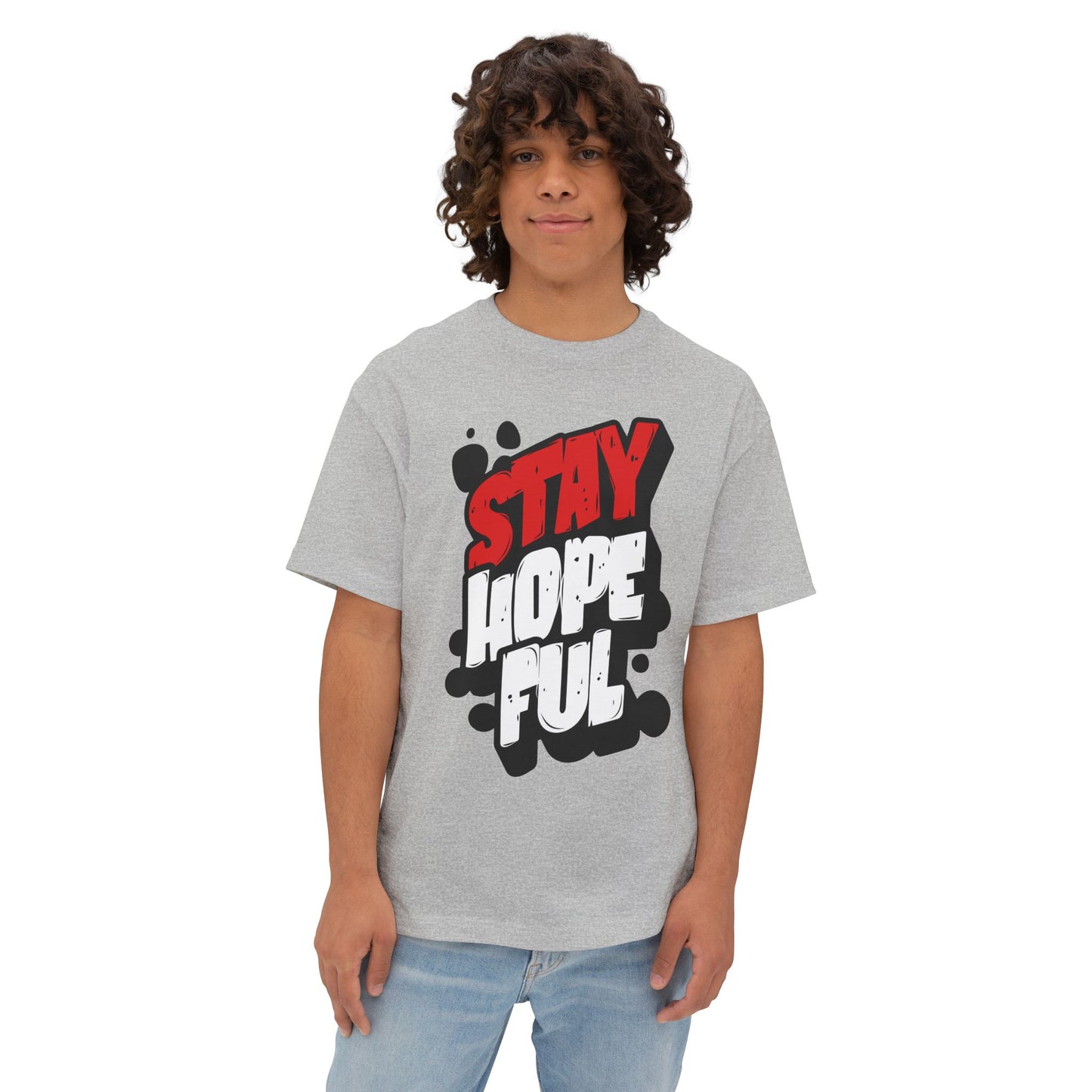 FPD - Stay Hopeful Oversized Tee — Light in Dark Times Statement Shirt