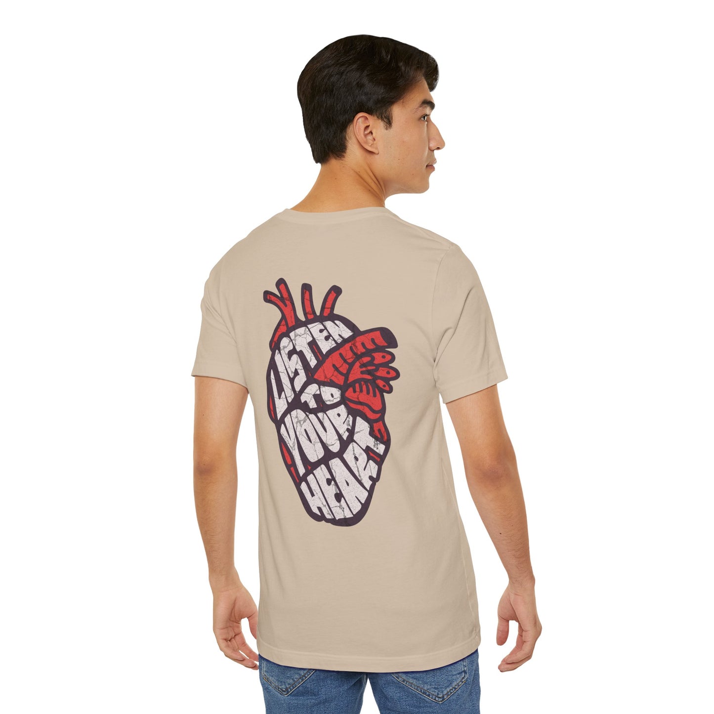 F&BPD - Unisex T-shirt - Listen to Your Heart Tee – Intuition & Emotion Statement Shirt