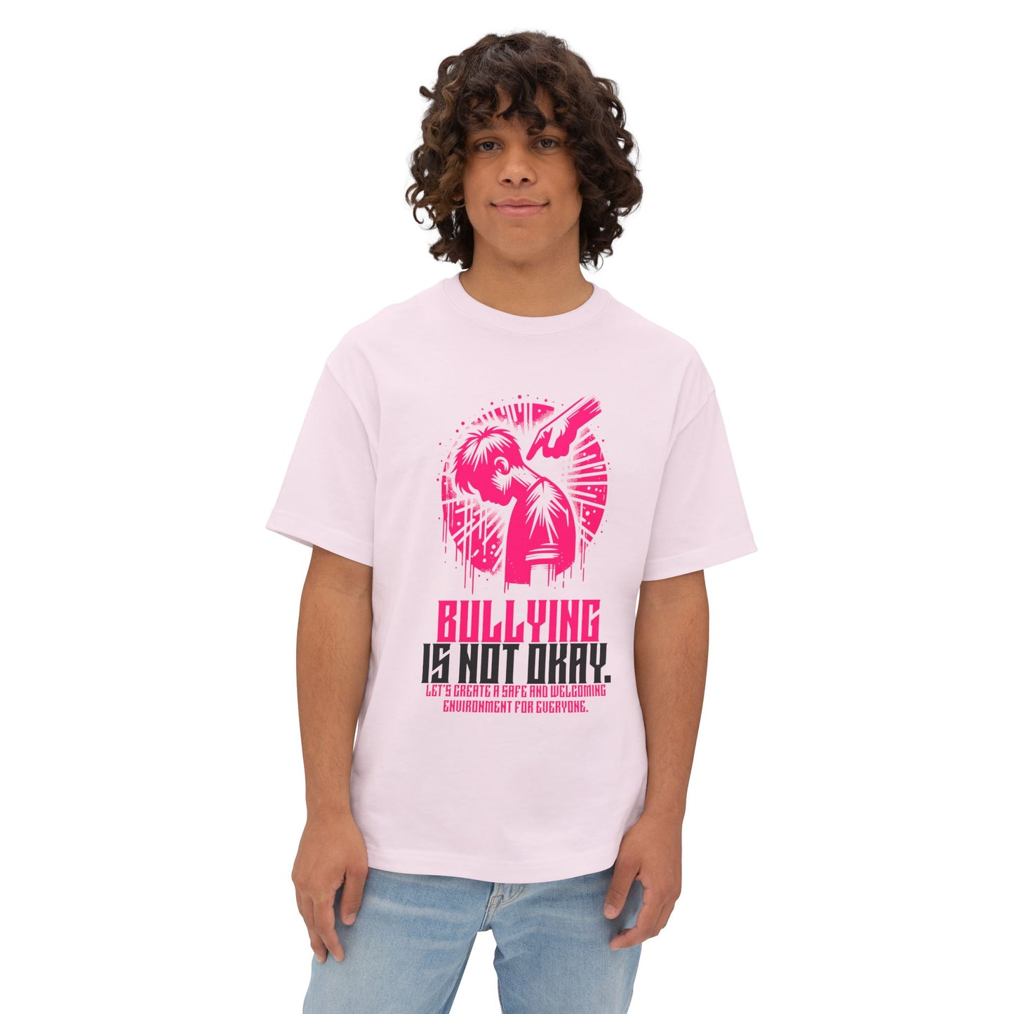 FPD - Bullying Is Not Okay Oversized Tee — Anti-Bullying Statement Shirt
