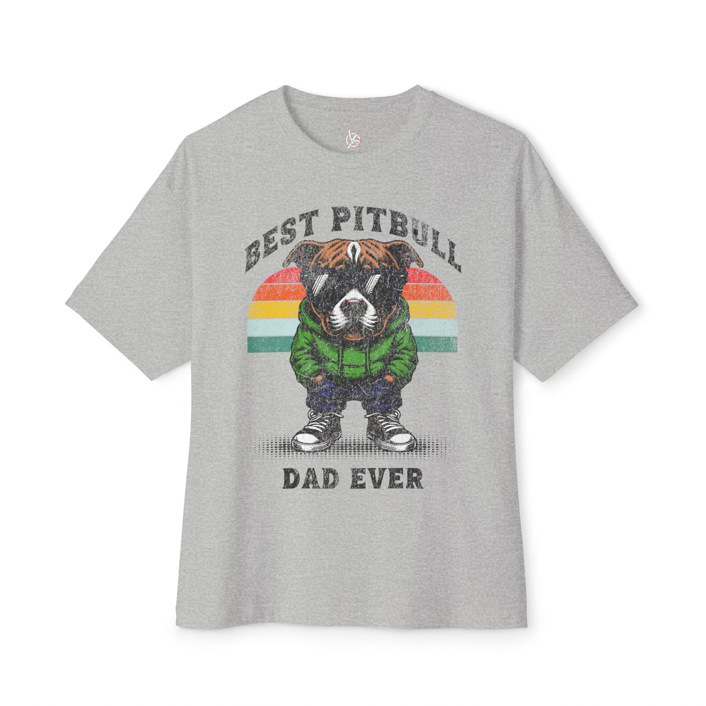 FPD - Best Pitbull Dad Oversized Tee – Dog Lover Streetwear