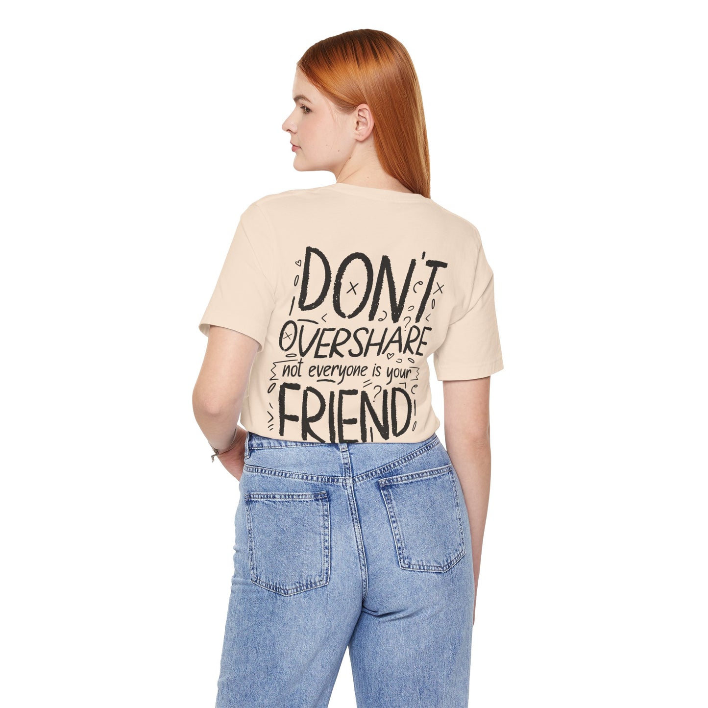 F&BPD - Don’t Overshare Unisex Tee – Boundaries Statement Shirt