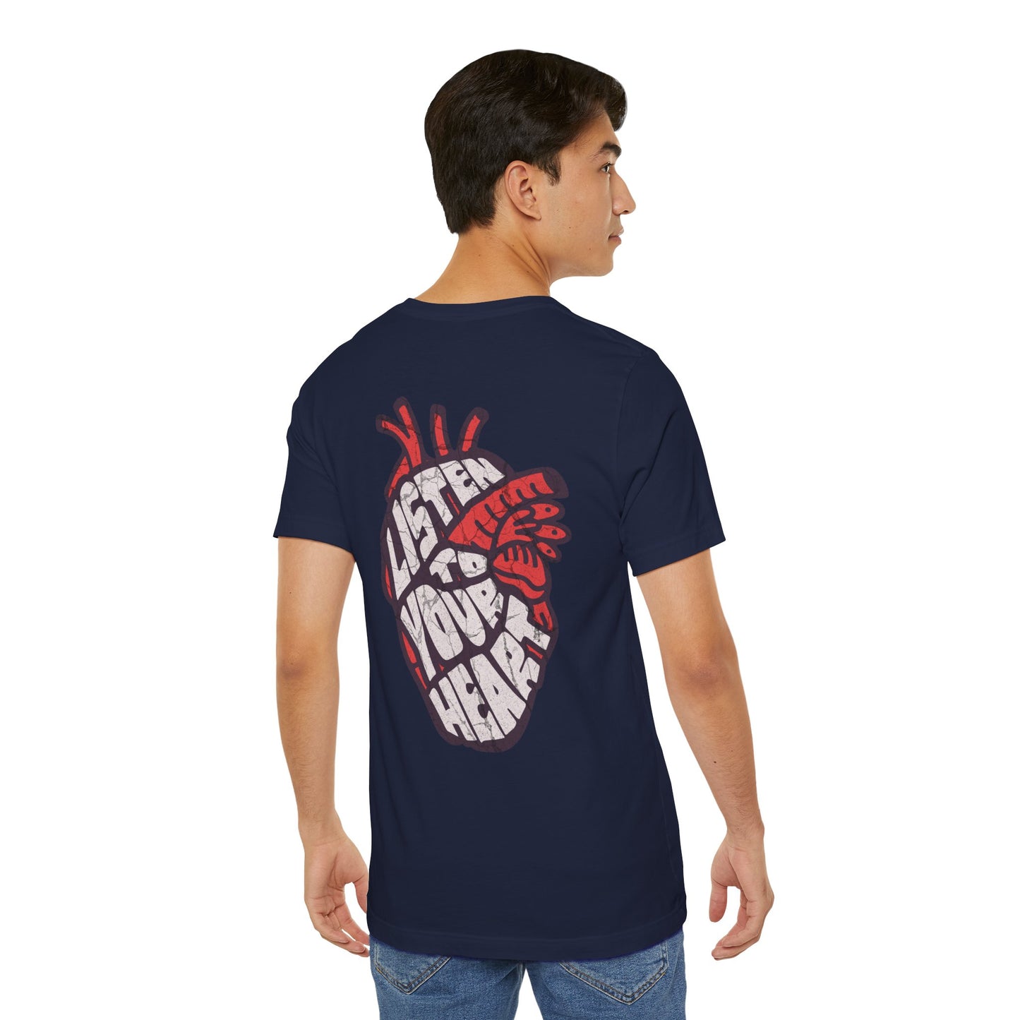 F&BPD - Unisex T-shirt - Listen to Your Heart Tee – Intuition & Emotion Statement Shirt