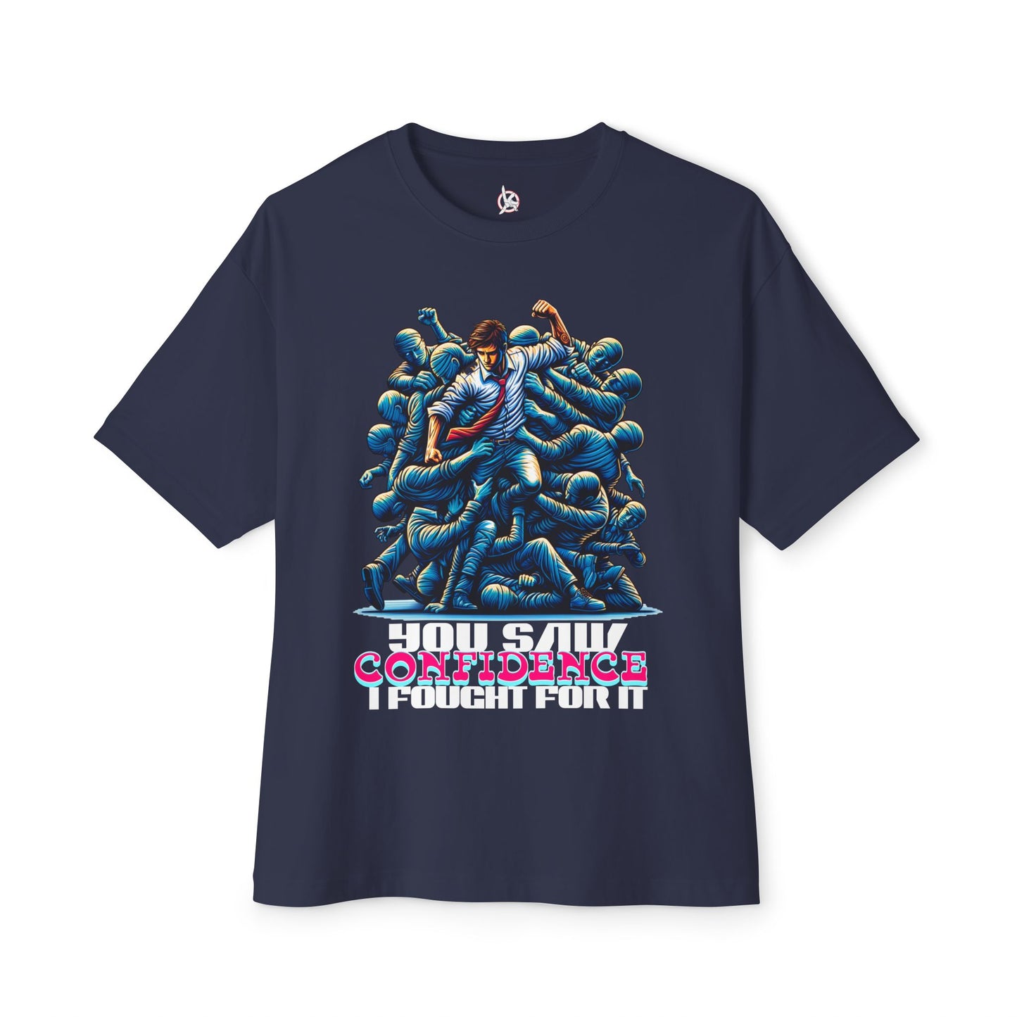 FPD - I Fought for Confidence Oversized Tee – Empowerment Statement Shirt