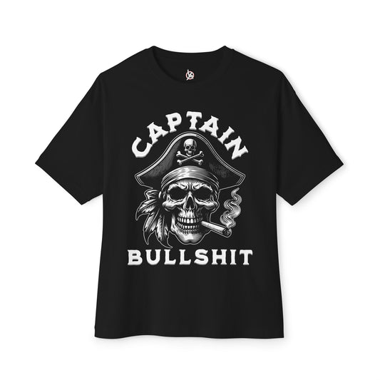 FPD - Captain Bullshit Oversized Tee — Myth-Buster & Truth-Seeker Shirt