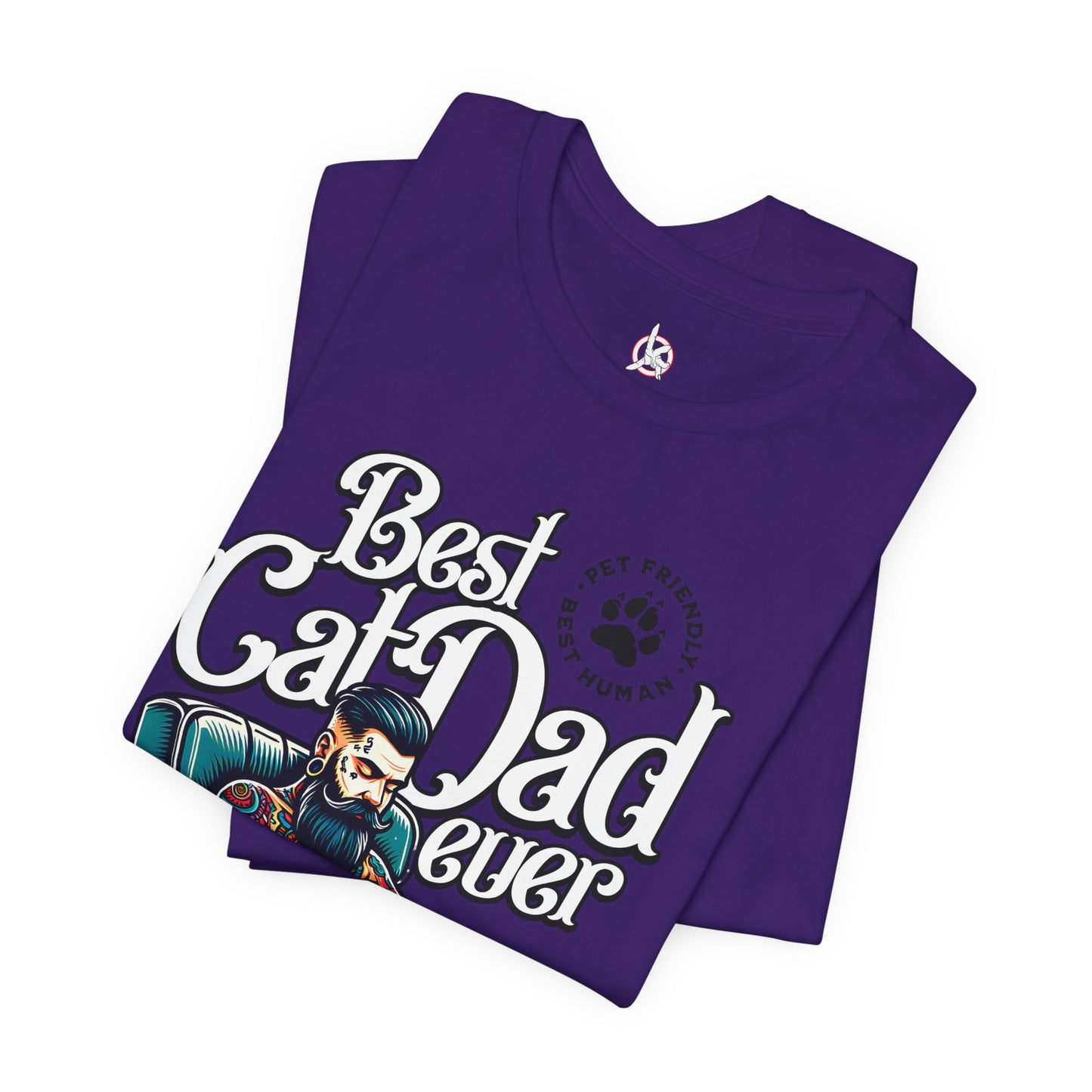 Best Cat Dad Ever Unisex T-Shirt – Perfect Gift for Cat Lovers - FPD