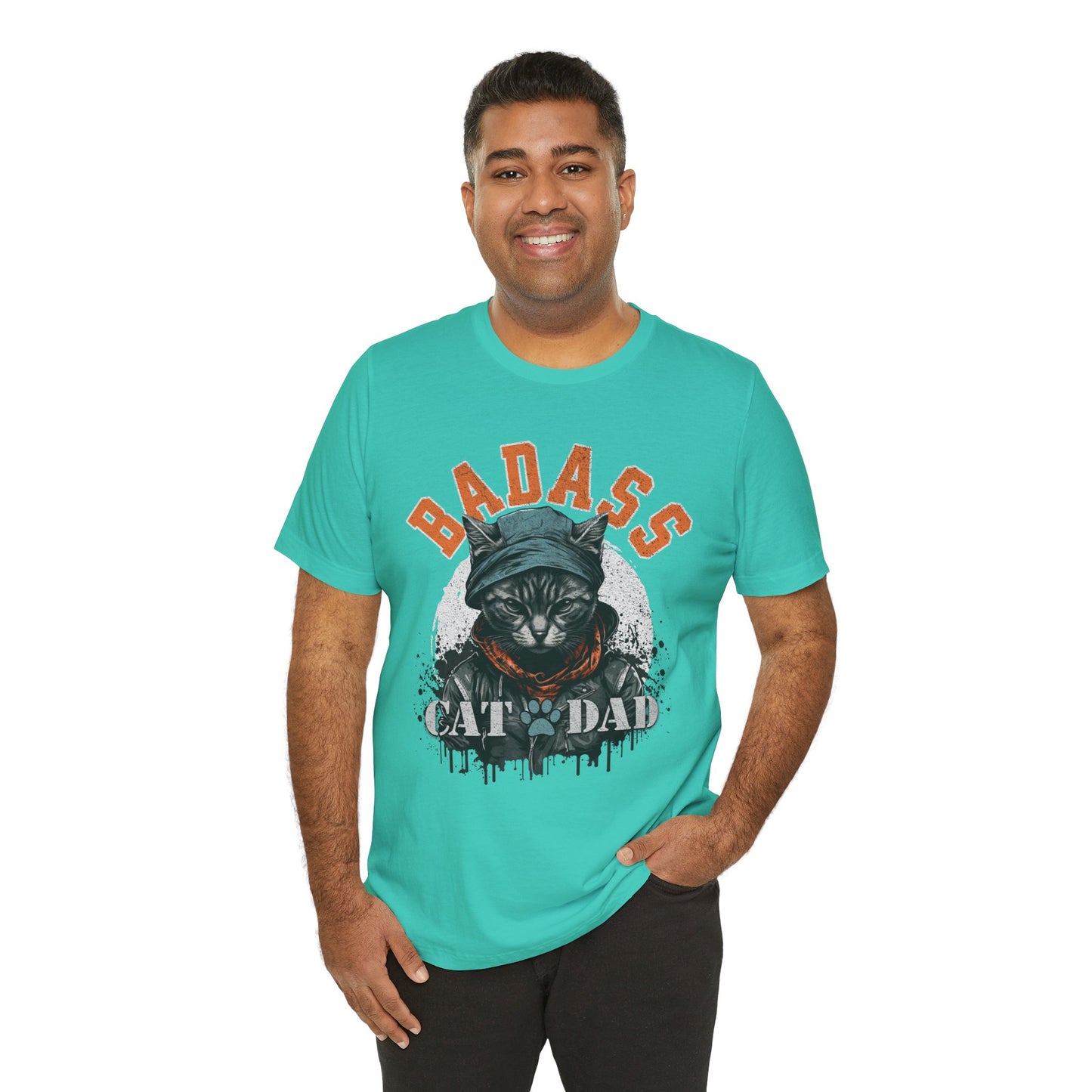 Badass Cat Dad Unisex T-Shirt – Funny Cat Lover Tee for Proud Pet Owners - FPD