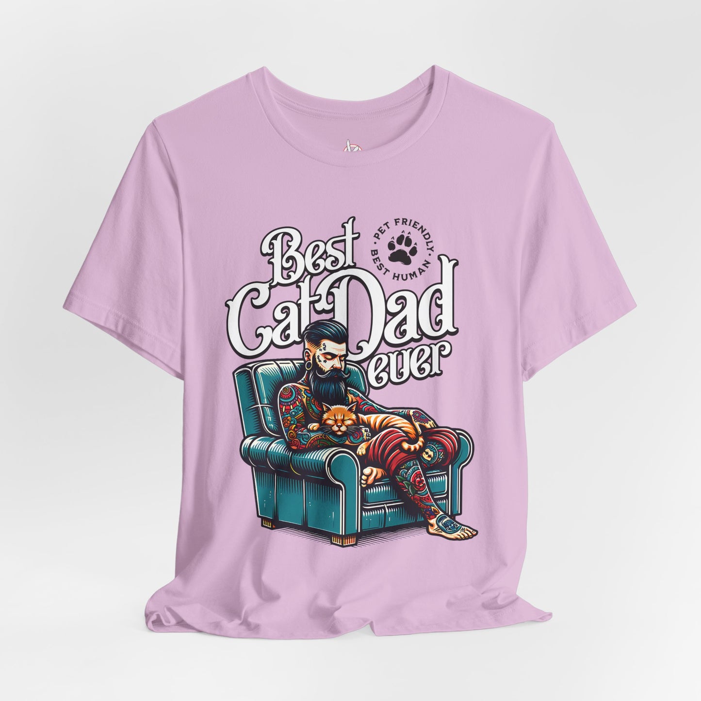 Best Cat Dad Ever Unisex T-Shirt – Perfect Gift for Cat Lovers - FPD