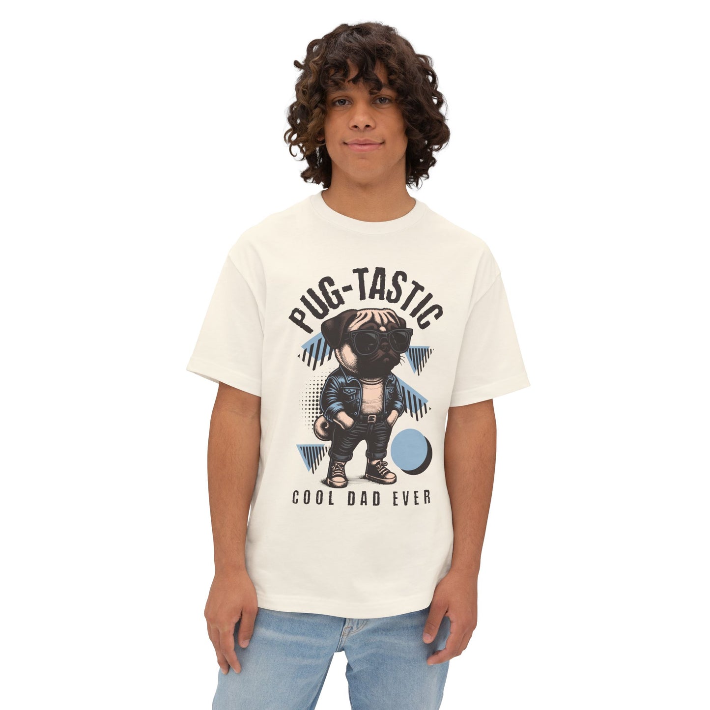 FPD - Pugtastic Oversized Tee – Playful Dog Lover Streetwear