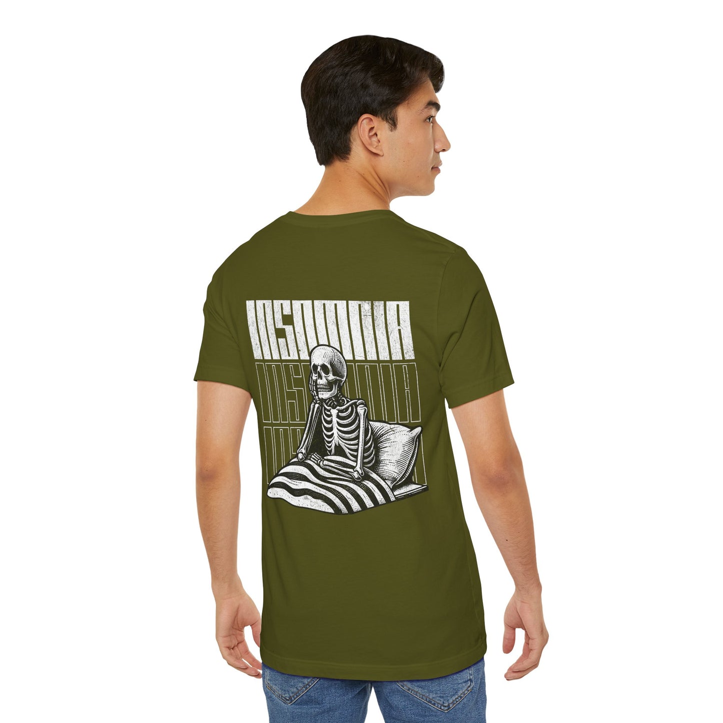 F&BPD - Unisex T-shirt - Insomnia Tee – Late Night Mind Battle Statement Shirt