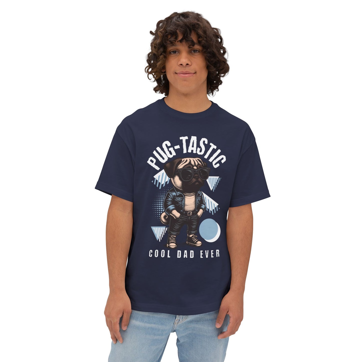 FPD - Pugtastic Oversized Tee – Playful Dog Lover Streetwear